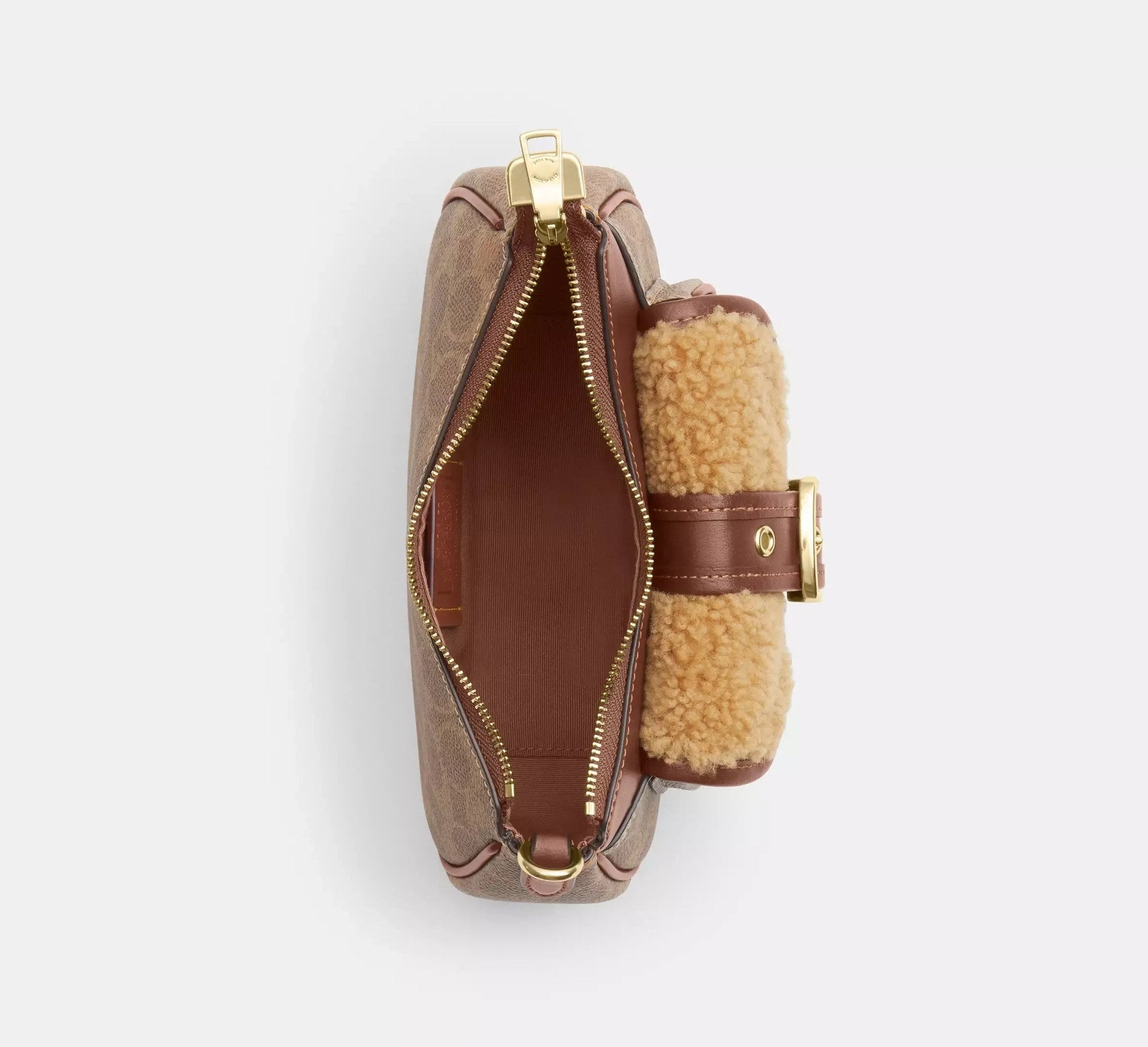 Coach Ashton Mini Shoulder Bag In Signature – Gold/Tan/Vintage Brown - Sneaker Türkiye