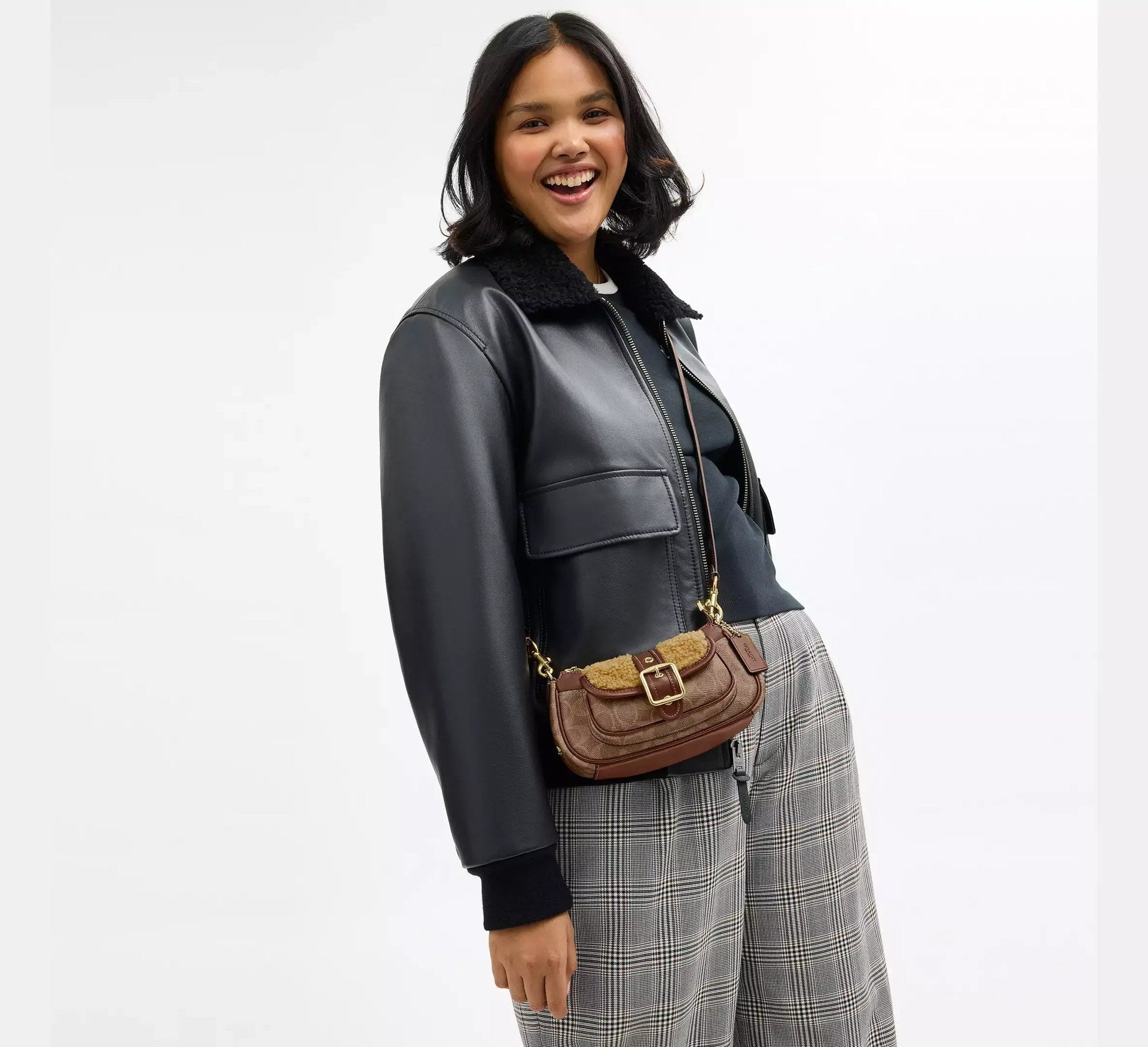 Coach Ashton Mini Shoulder Bag In Signature – Gold/Tan/Vintage Brown - Sneaker Türkiye
