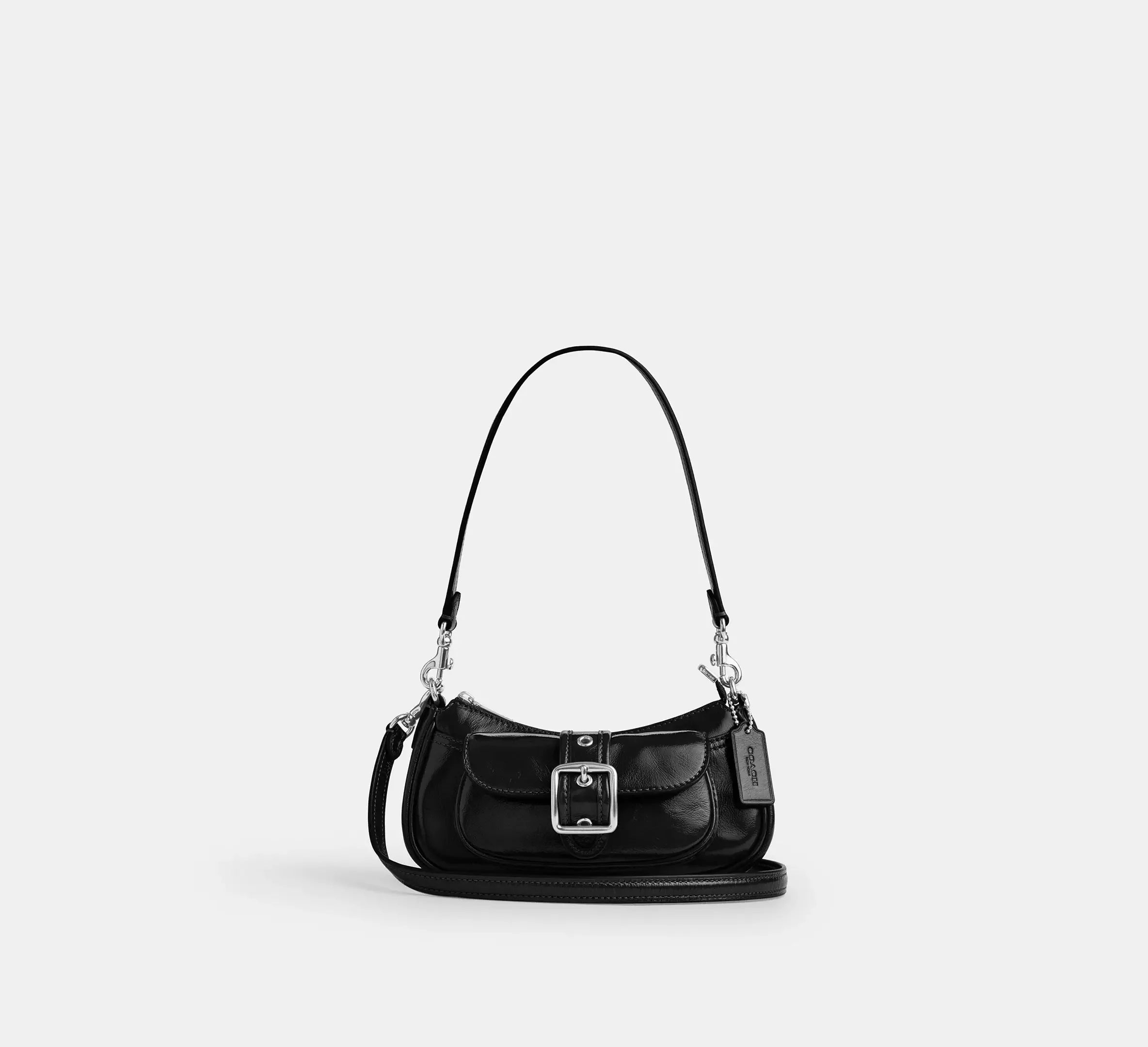 Coach Ashton Mini Shoulder Bag – Silver/Black - Sneaker Türkiye