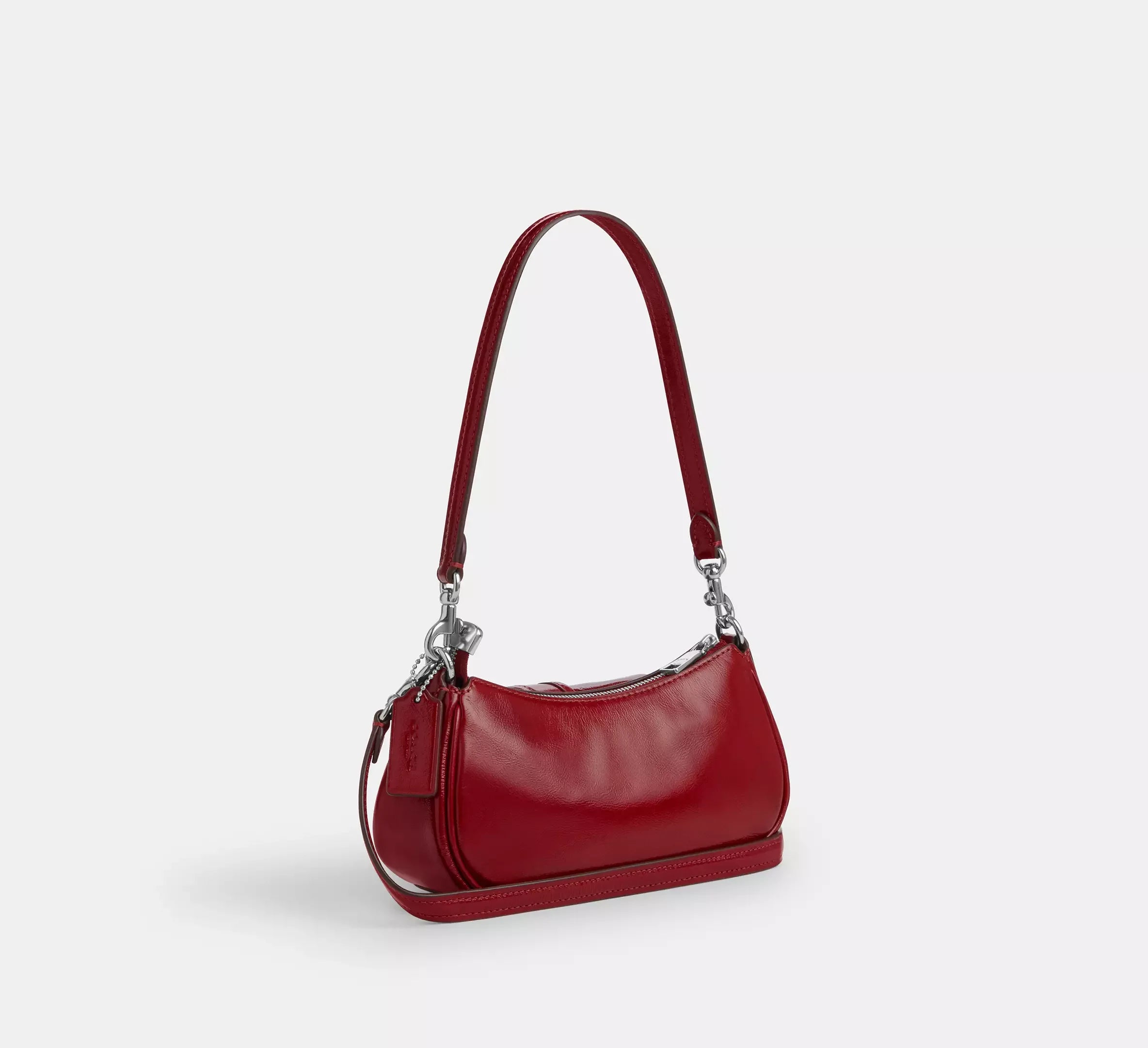 Coach Ashton Mini Shoulder Bag – Silver/Dark Cardinal - Sneaker Türkiye