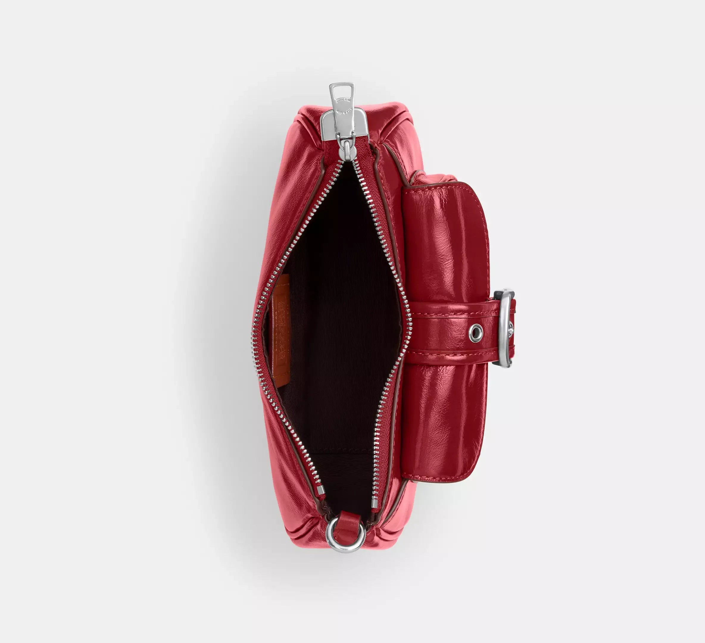 Coach Ashton Mini Shoulder Bag – Silver/Dark Cardinal - Sneaker Türkiye