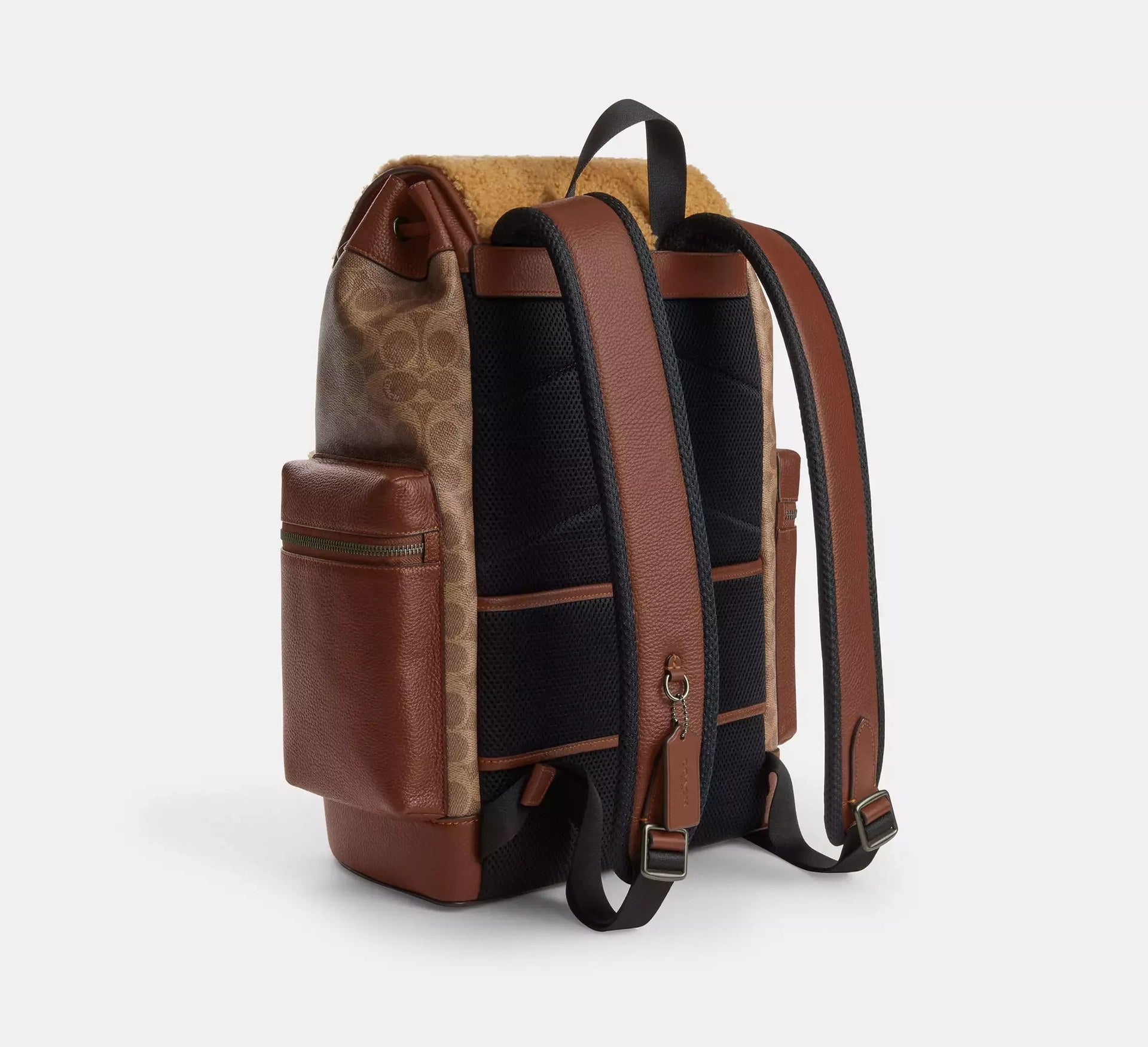 Coach Sprint Backpack In Signature – Gunmetal/Tan/Vintage Brown - Sneaker Türkiye