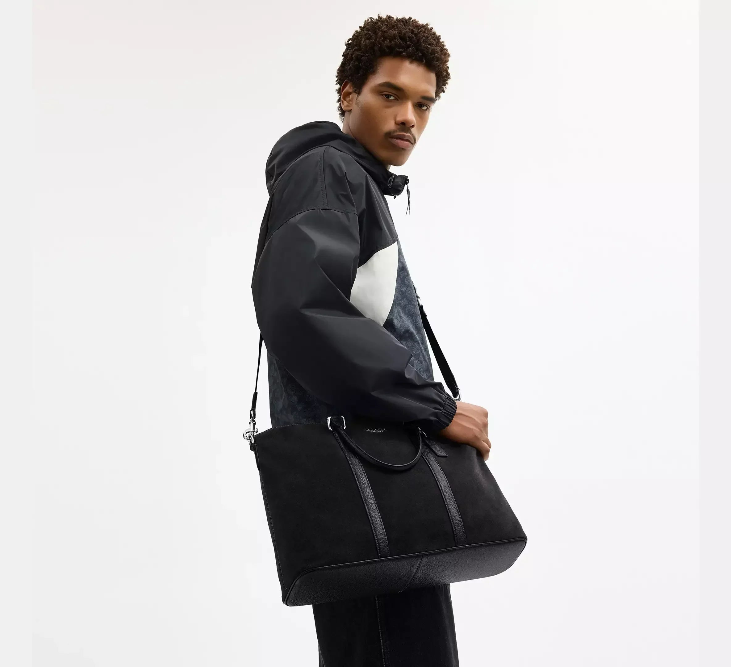 Coach Work Bag – Silver/Black - Sneaker Türkiye