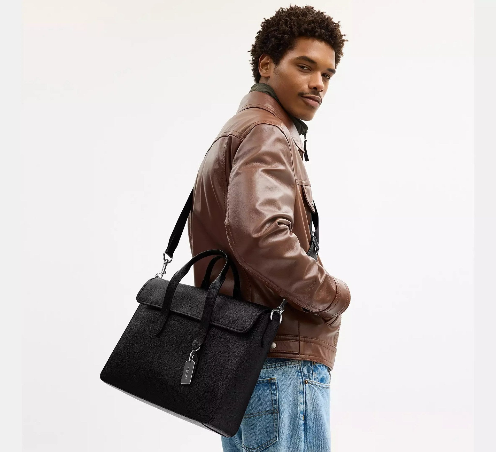 Coach Sullivan Portfolio Brief – Silver/Black - Sneaker Türkiye