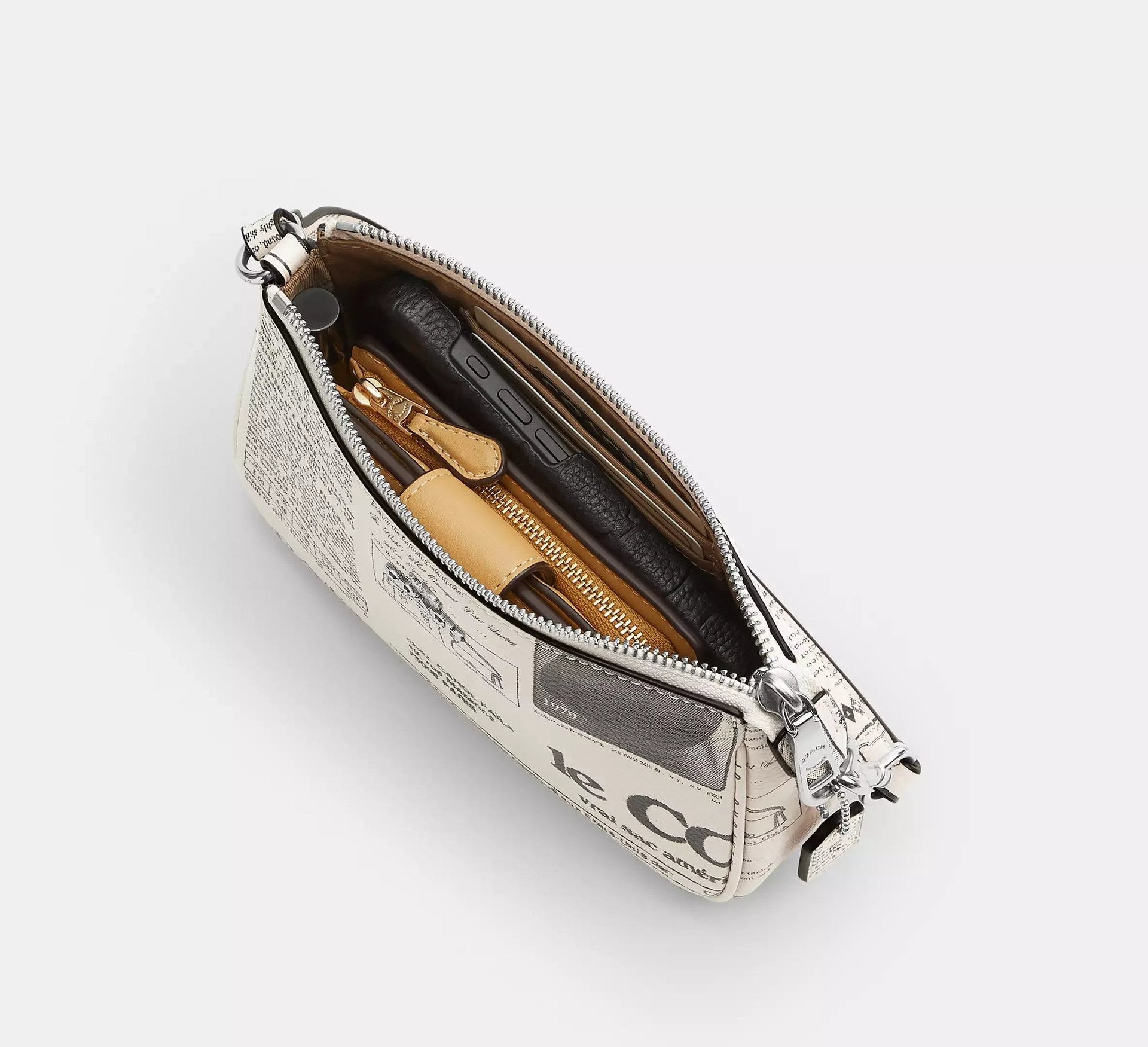 Coach Nolita 19 With Newspaper Print – Silver/Chalk Multi - Sneaker Türkiye