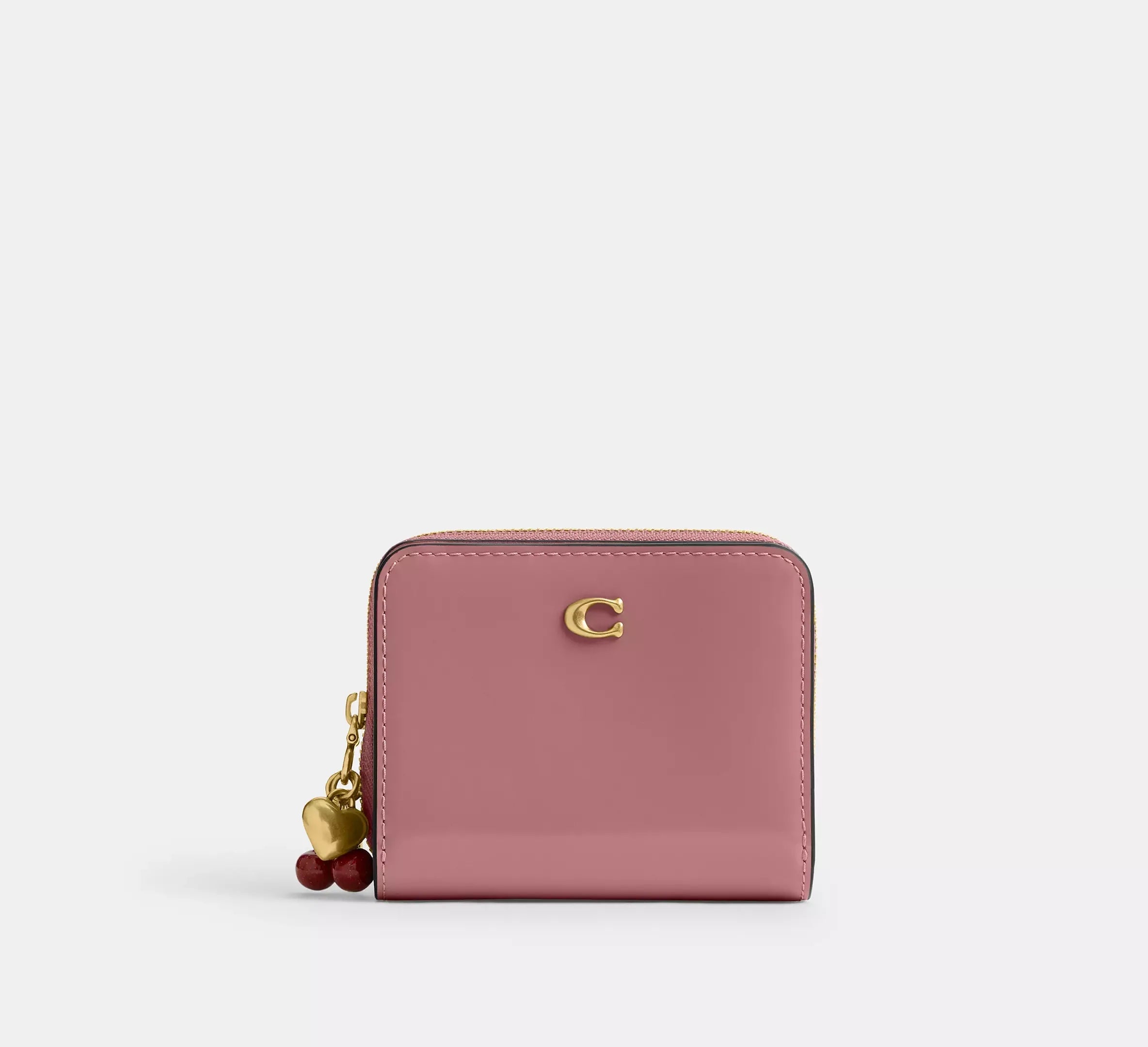 Coach Essential Billfold Wallet With Charms – Brass/Peony - Sneaker Türkiye