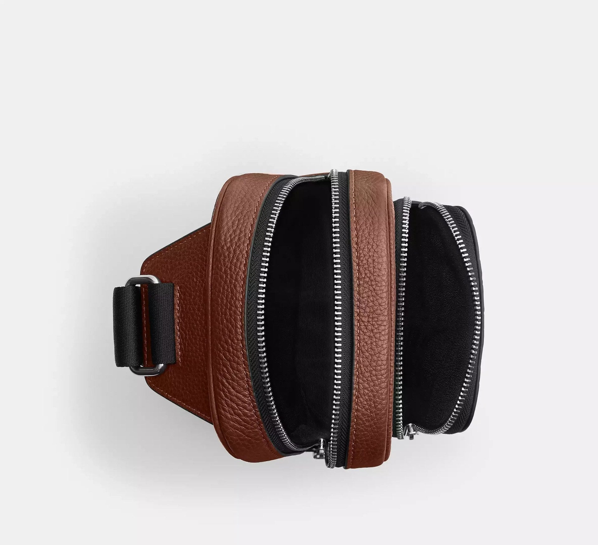 Coach Racer Sling Pack In Signature Leather – Silver - Sneaker Türkiye