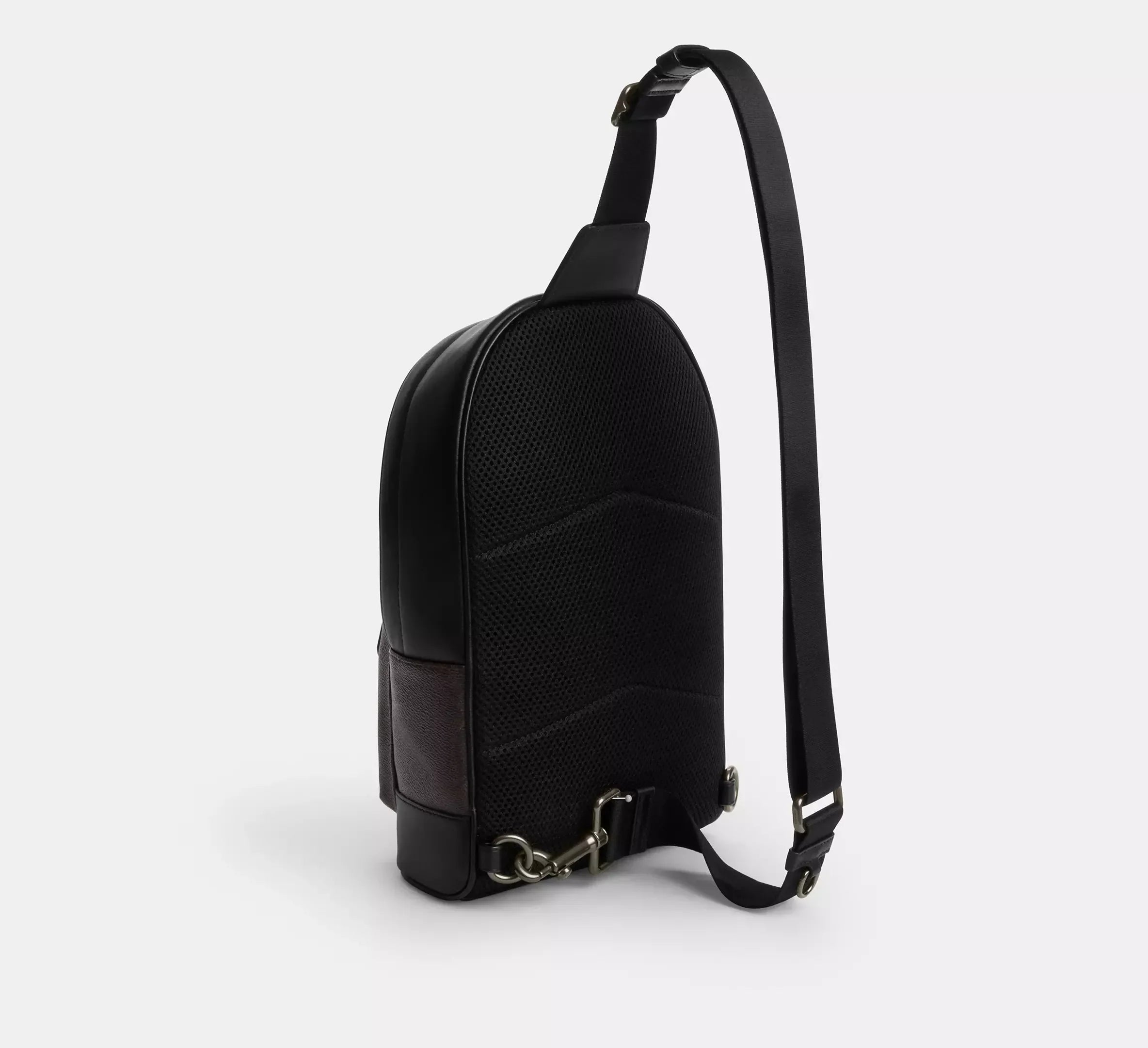 Coach West Pack In Signature Canvas With Varsity Stripe – Gunmetal - Sneaker Türkiye