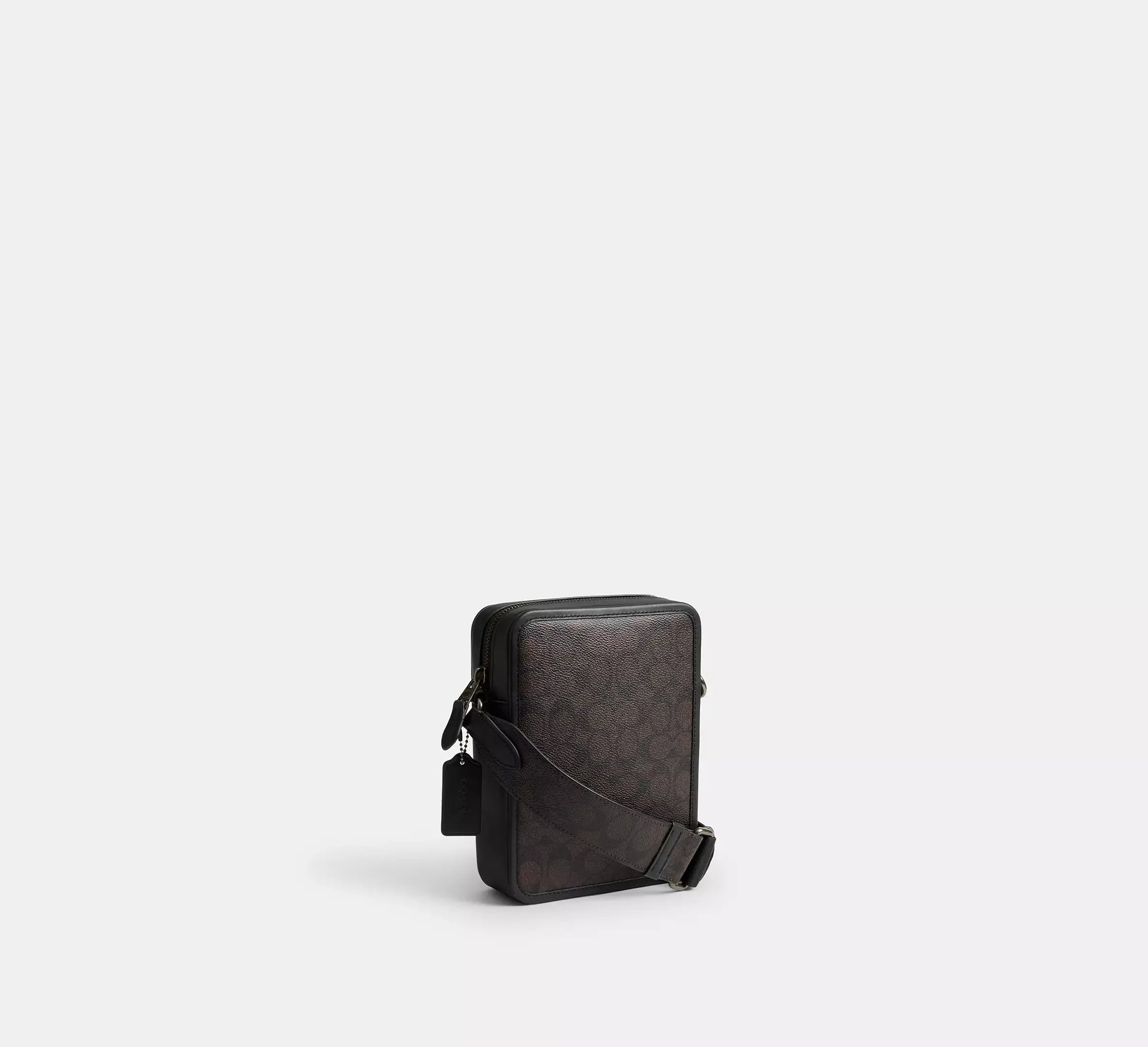 Coach Sullivan Crossbody Bag In Signature Canvas With Varsity Stripe – Gunmetal - Sneaker Türkiye