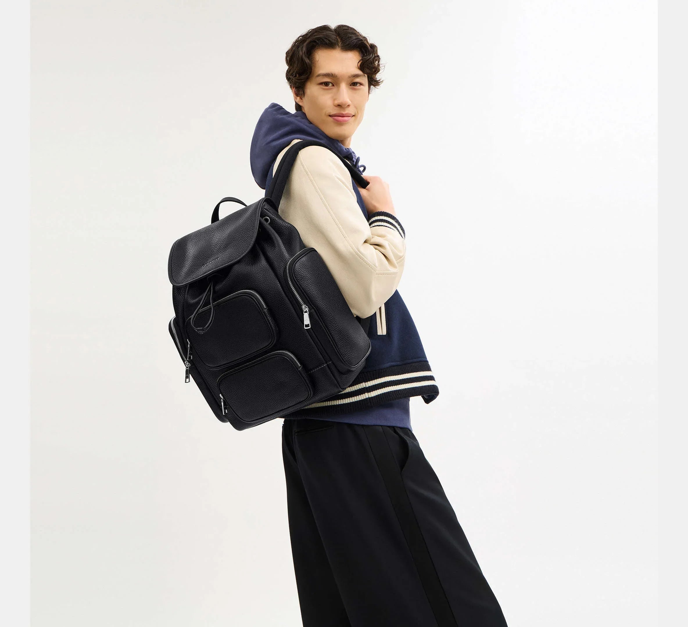 Coach Finn Backpack Silver/Black - Sneaker Türkiye