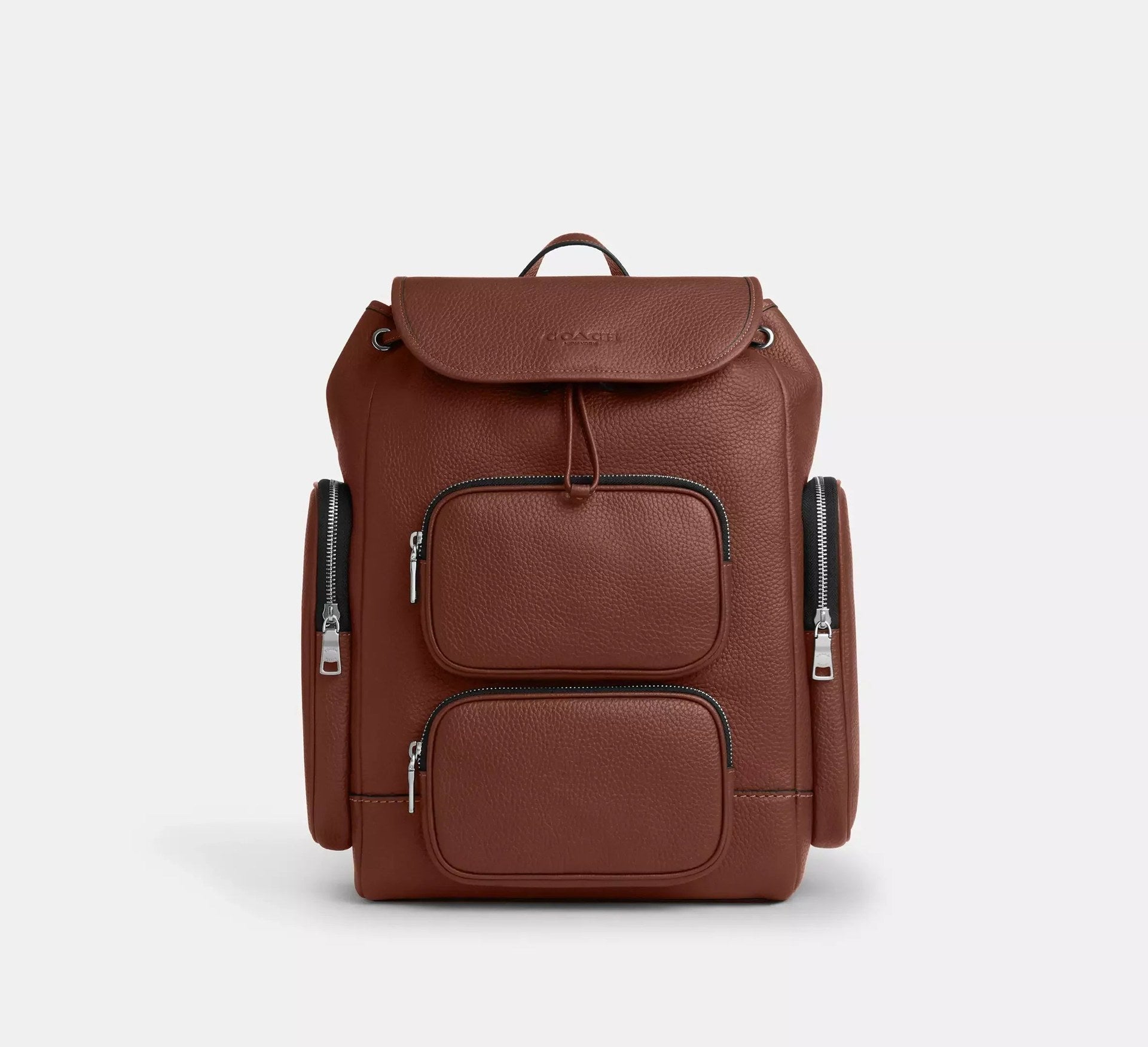 Coach Finn Backpack – Silver/Vintage Brown - Sneaker Türkiye