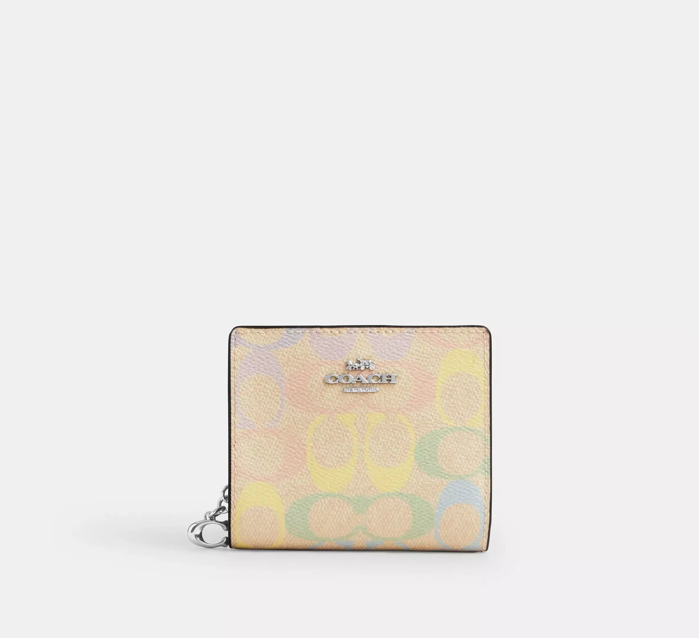 Coach Snap Wallet In Rainbow Signature – Silver - Sneaker Türkiye