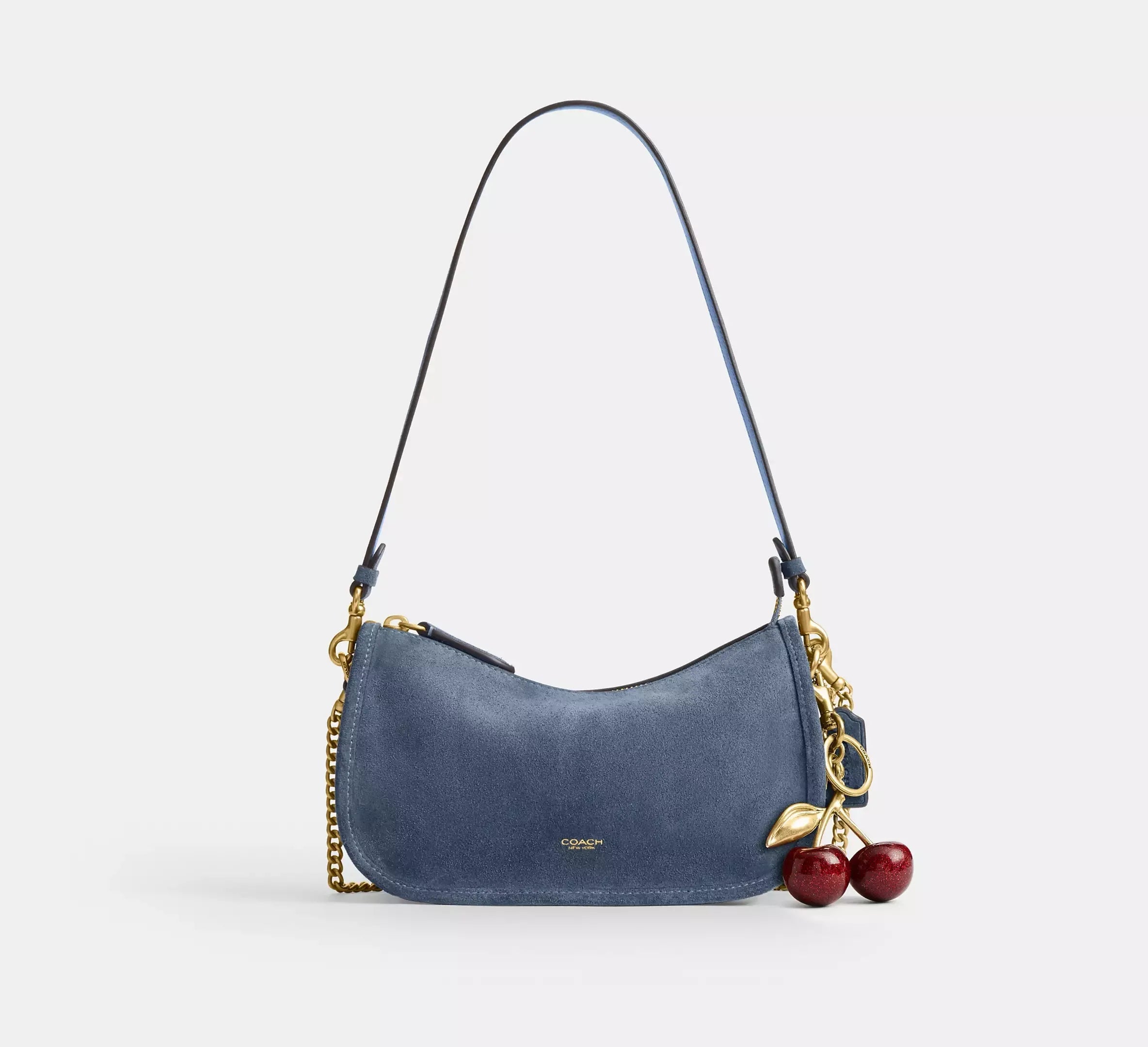 Coach Waverly Bag – Suede/Brass/Light Denim - Sneaker Türkiye