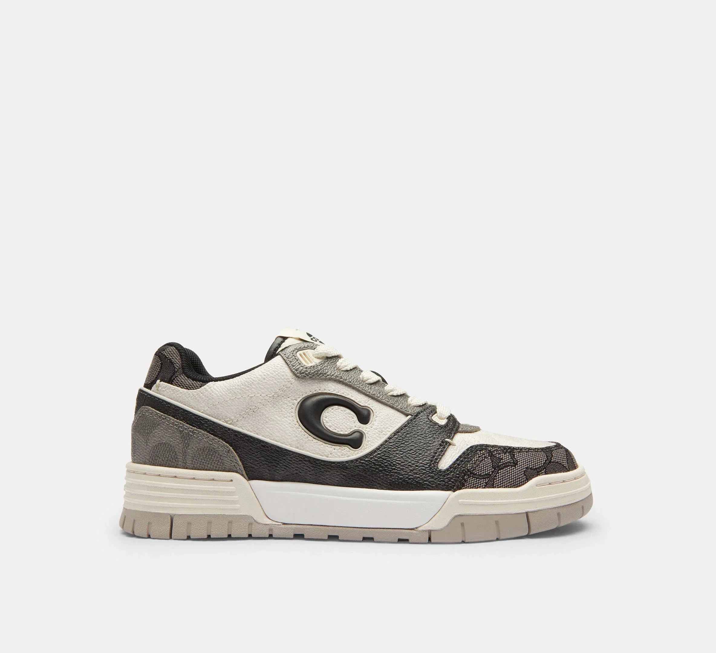 Coach Women’s Soho Sneaker In Mixed Signature – Black/Chalk - Sneaker Türkiye
