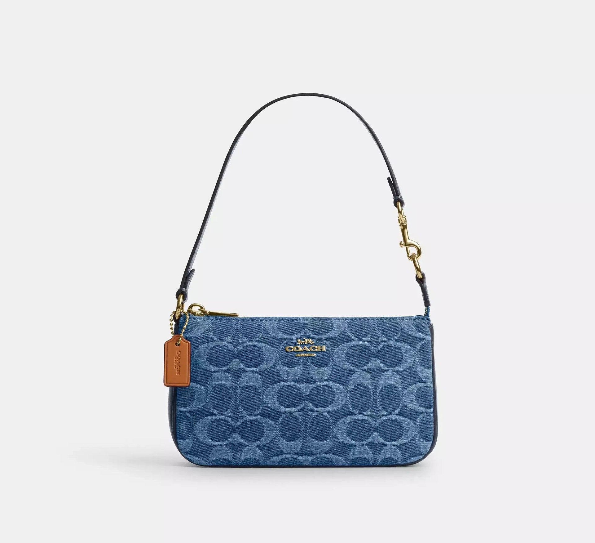 Coach Nolita 19 In Signature Denim – Gold/Indigo - Sneaker Türkiye