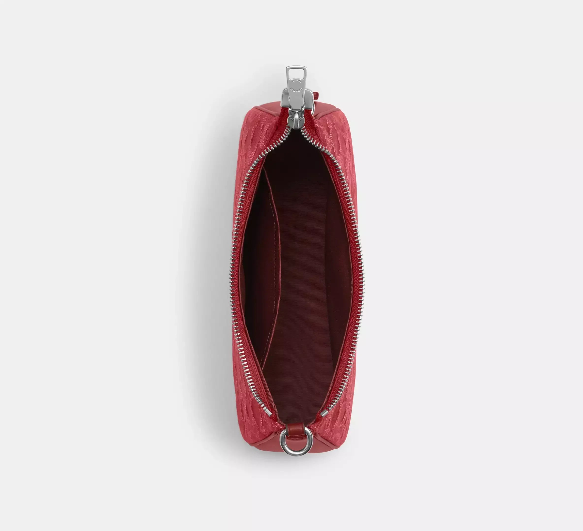 Coach Teri Shoulder Bag In Signature Denim – Silver/True Red - Sneaker Türkiye