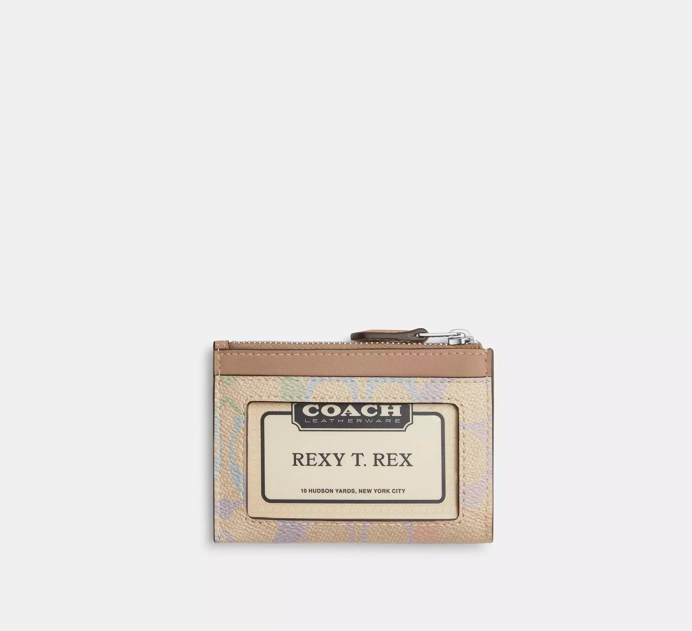 Coach Mini Skinny Id Case In Rainbow Signature – Silver - Sneaker Türkiye