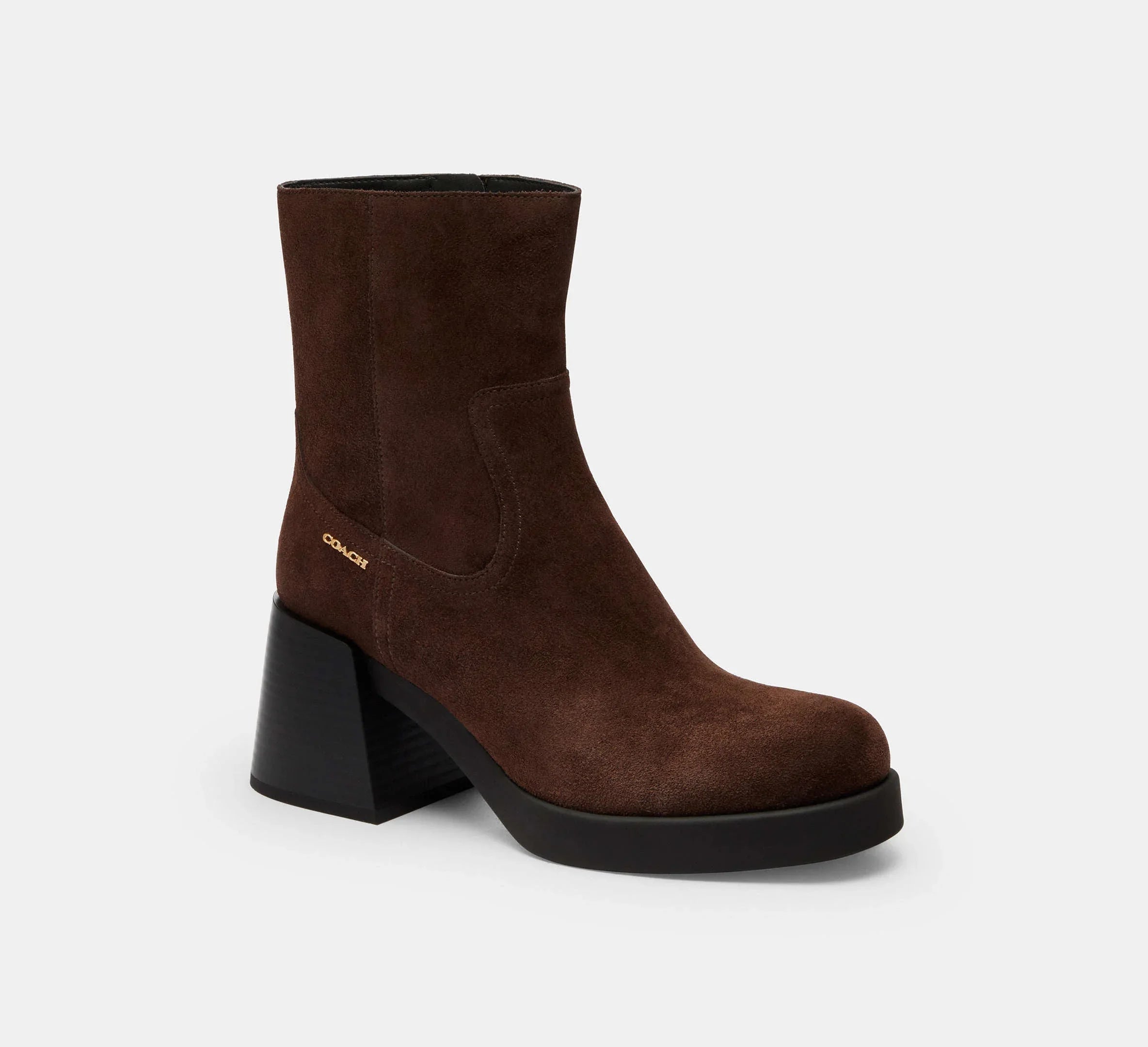 Coach Block Heel Boot – Maple - Sneaker Türkiye