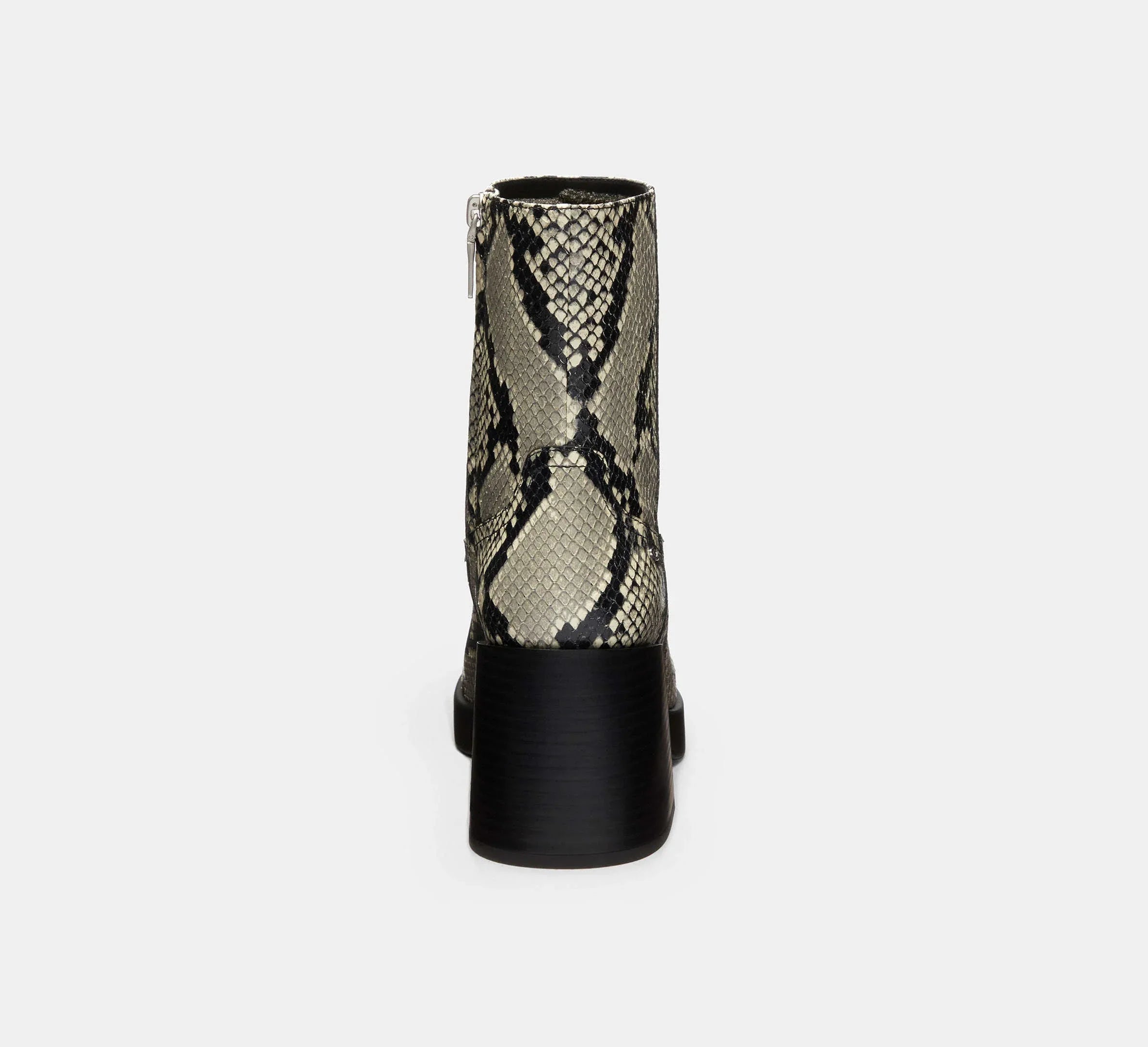 Coach Block Heel Boot With Snake Print – Natural - Sneaker Türkiye