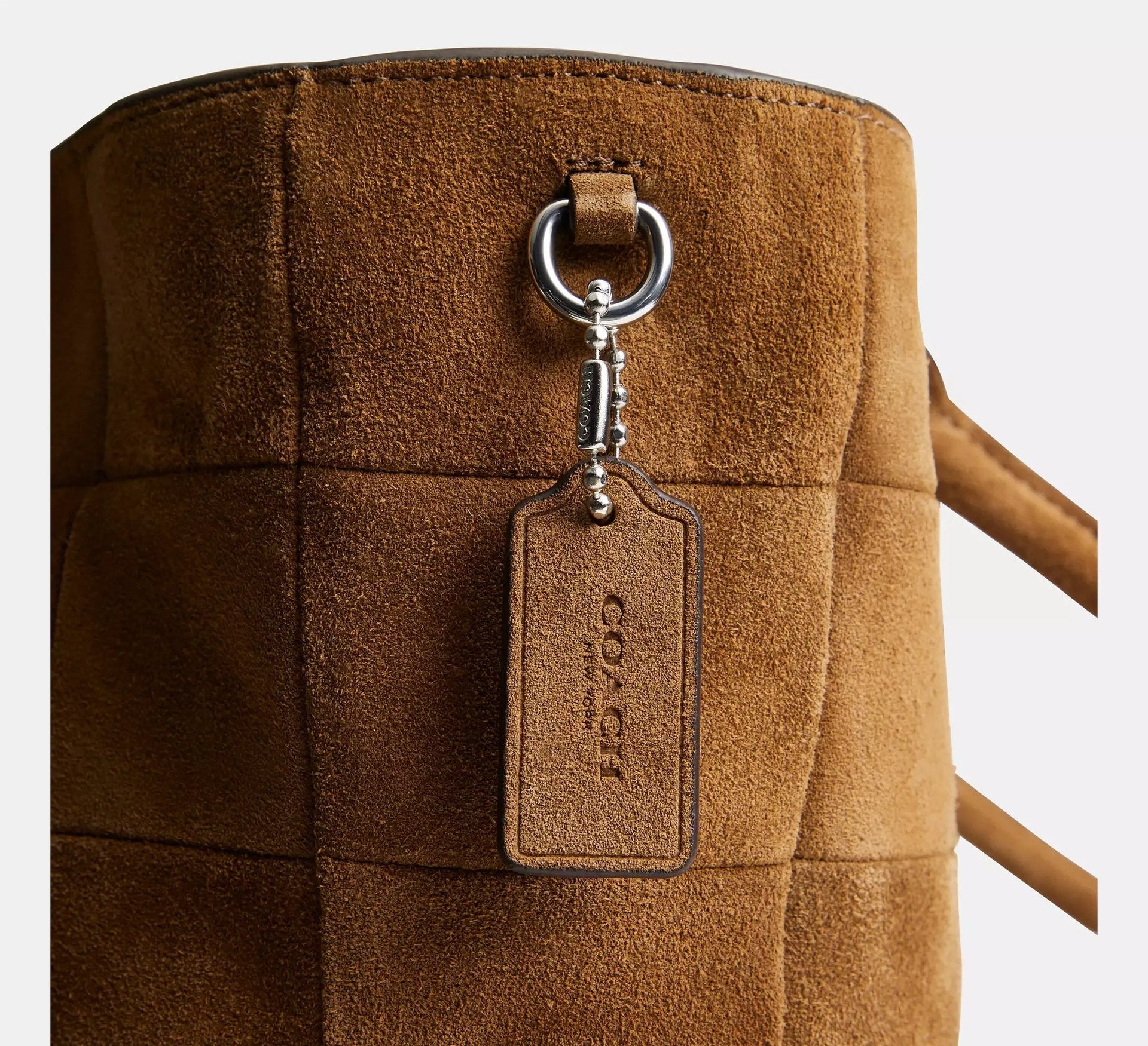 Coach Large Tote Bag In Upcrafted Suede – Cedar Suede - Sneaker Türkiye