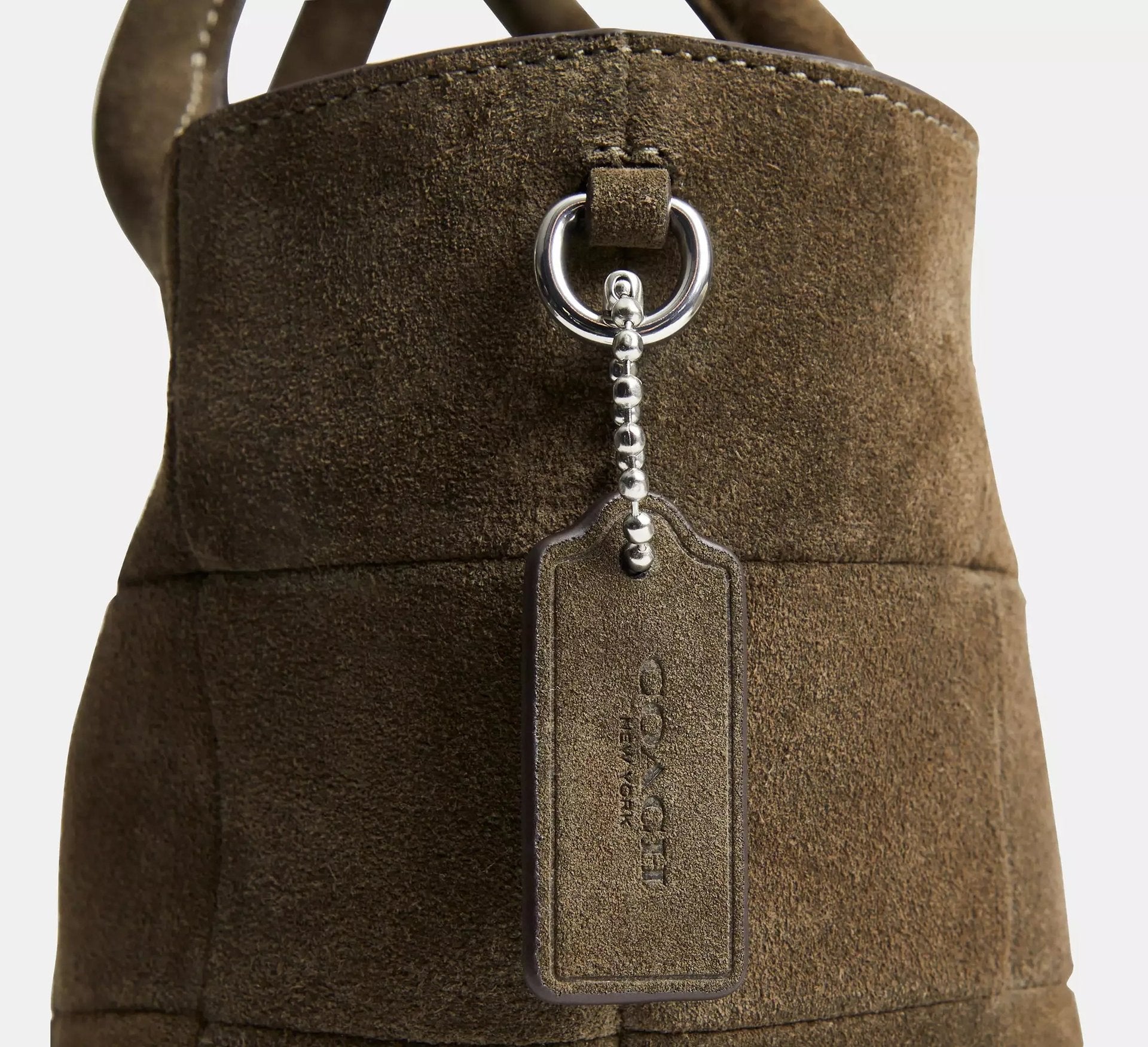 Coach Alter/Ego Small Tote Bag In Upcrafted Suede – Olive Suede - Sneaker Türkiye