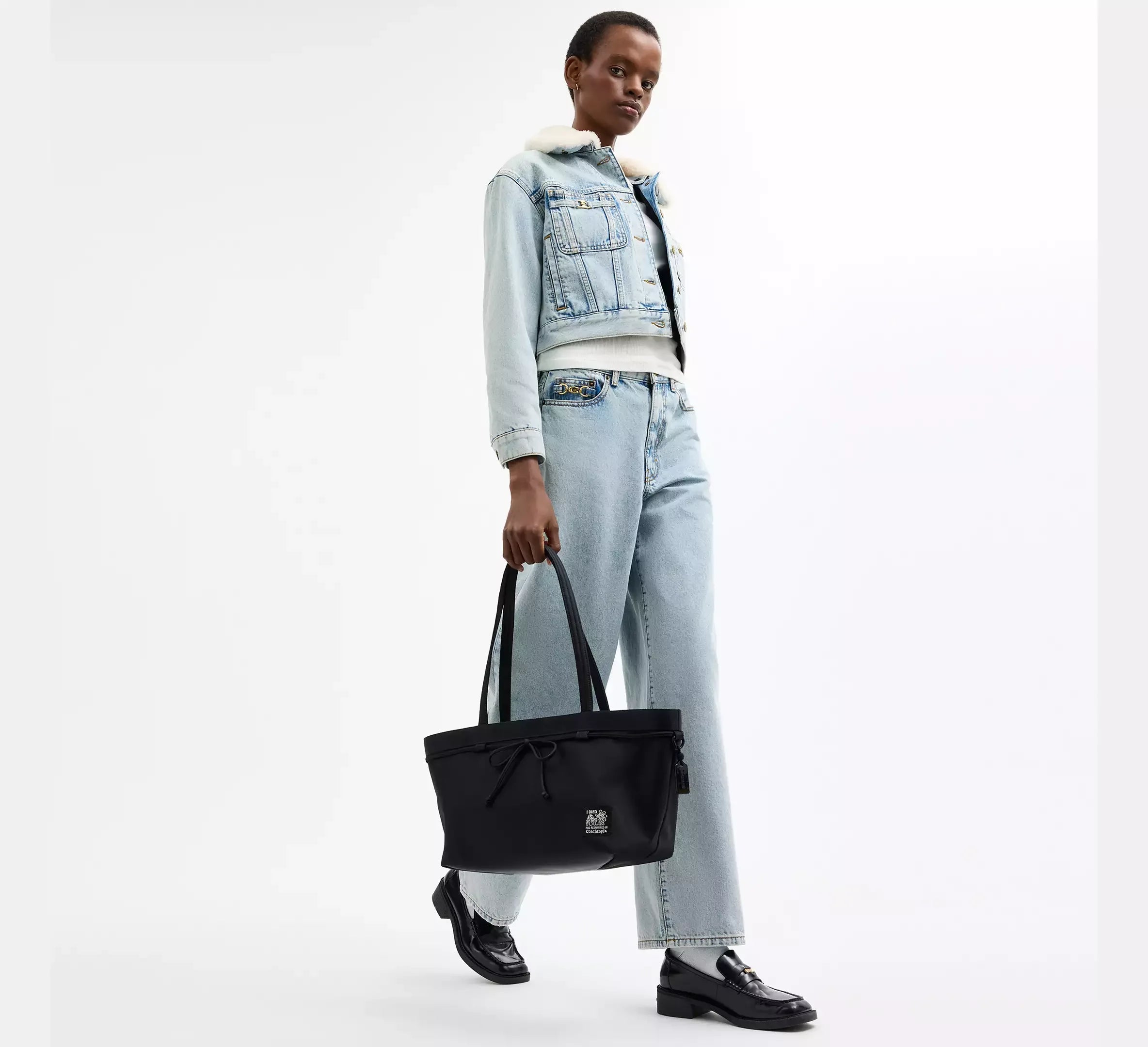 Coach Coachtopia Loop Bow Tote Bag – Black - Sneaker Türkiye