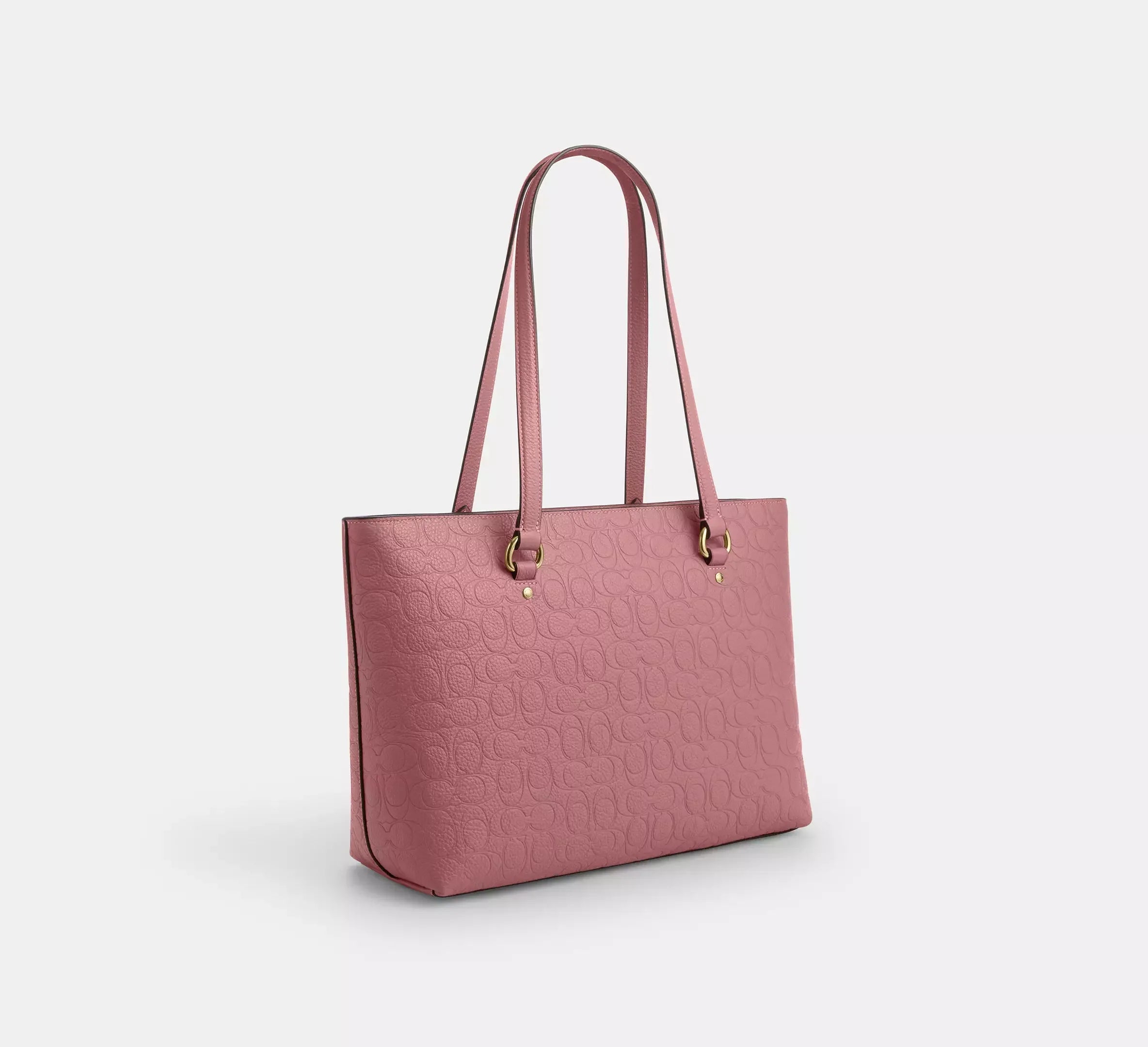 Coach Station Tote Bag In Signature Leather – Gold - Sneaker Türkiye