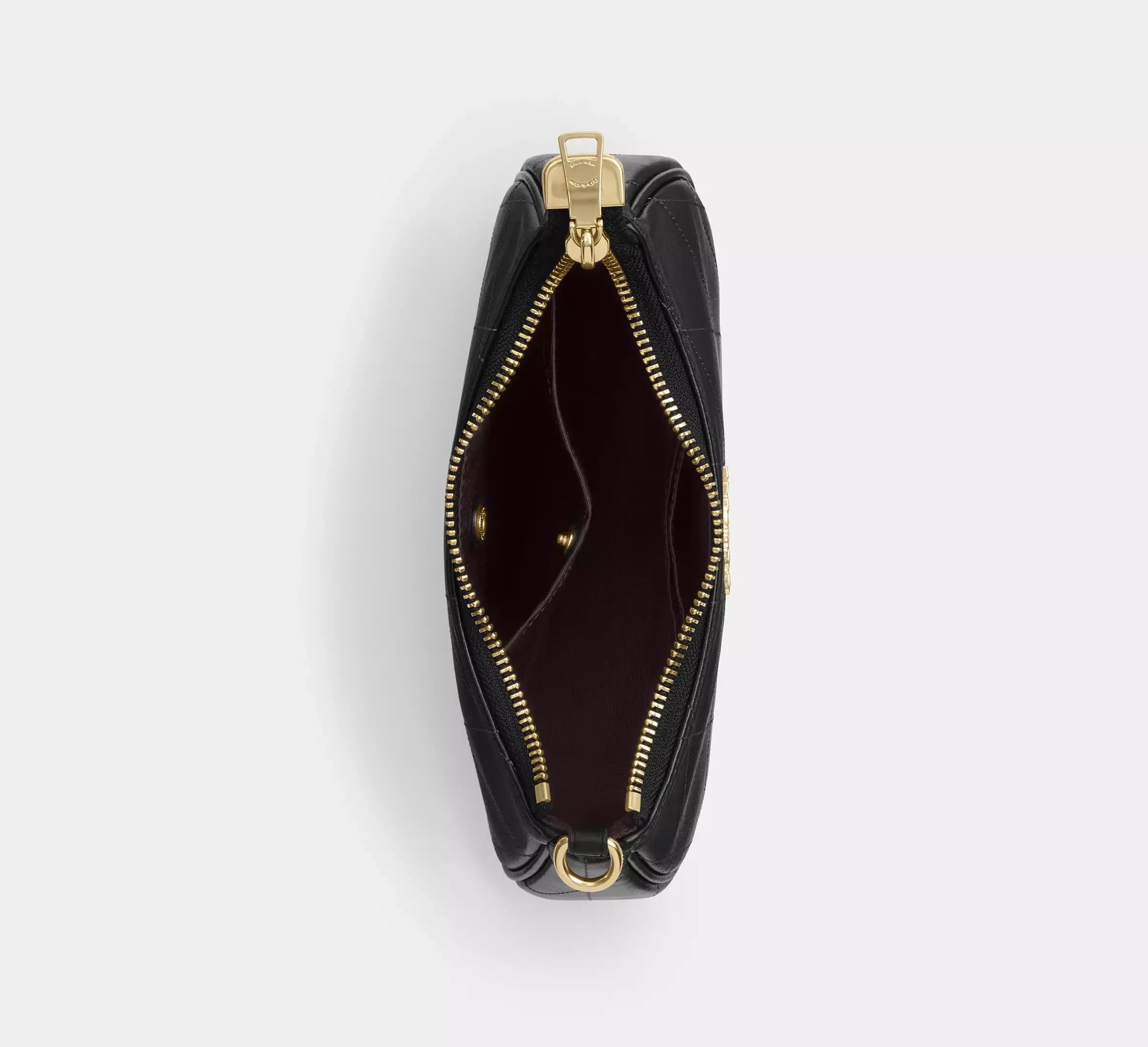 Coach Teri Mini Crossbody Bag With Quilting – Gold/Black - Sneaker Türkiye
