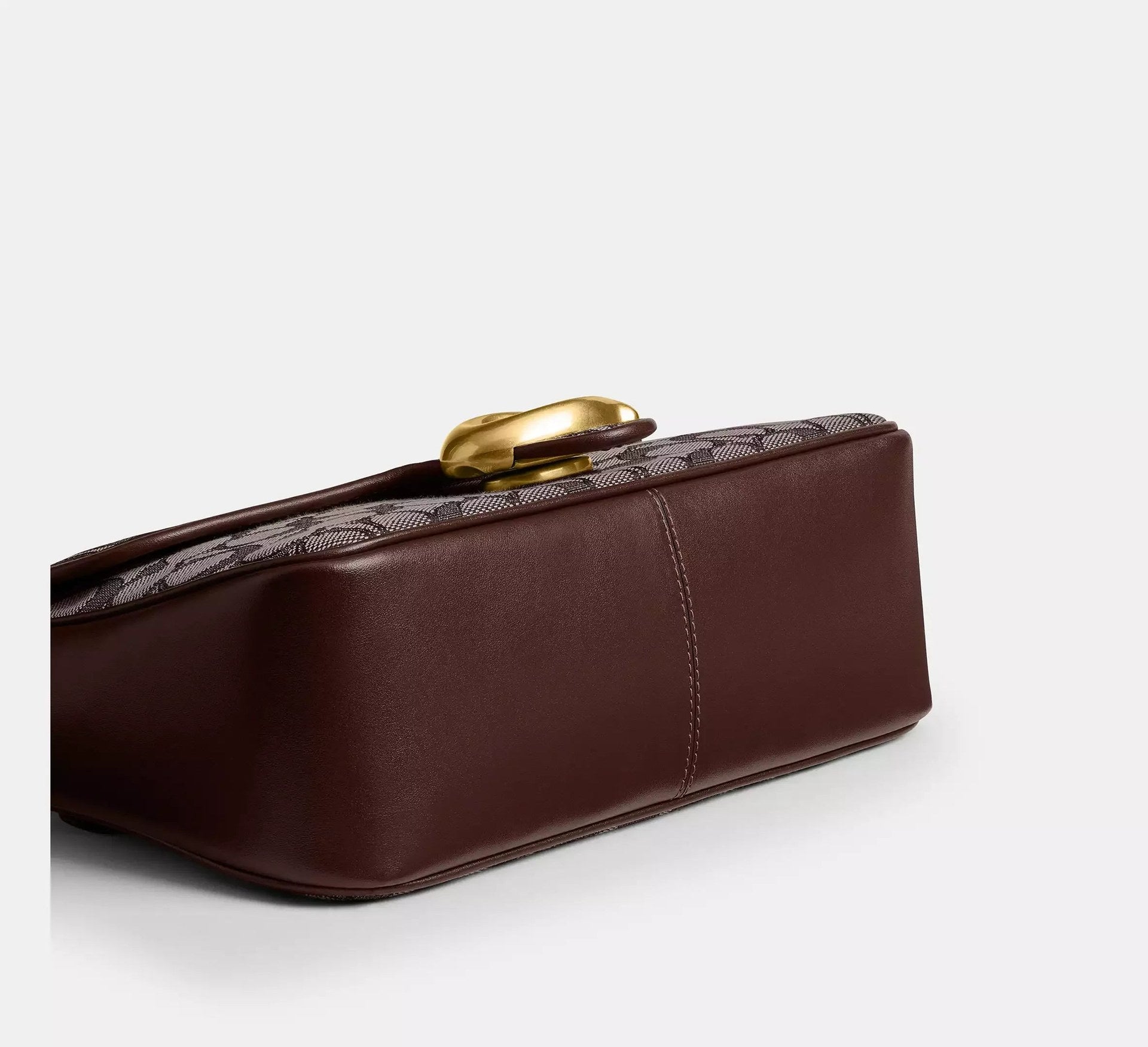 Coach Soft Tabby Shoulder Bag In Signature Jacquard – Brass/Oak Maple - Sneaker Türkiye