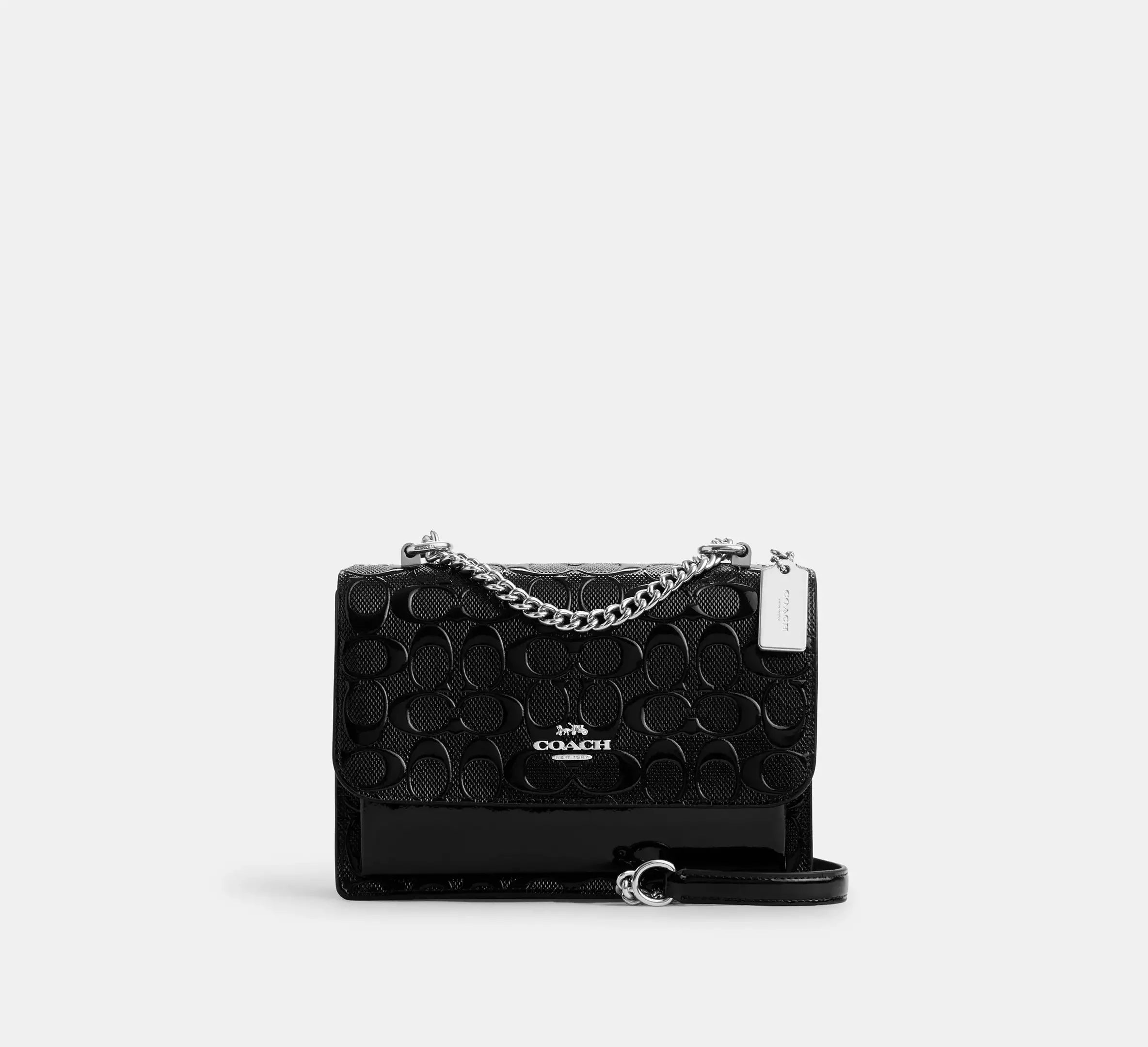 Coach Klare Crossbody Bag In Signature Leather – Silver/Black - Sneaker Türkiye