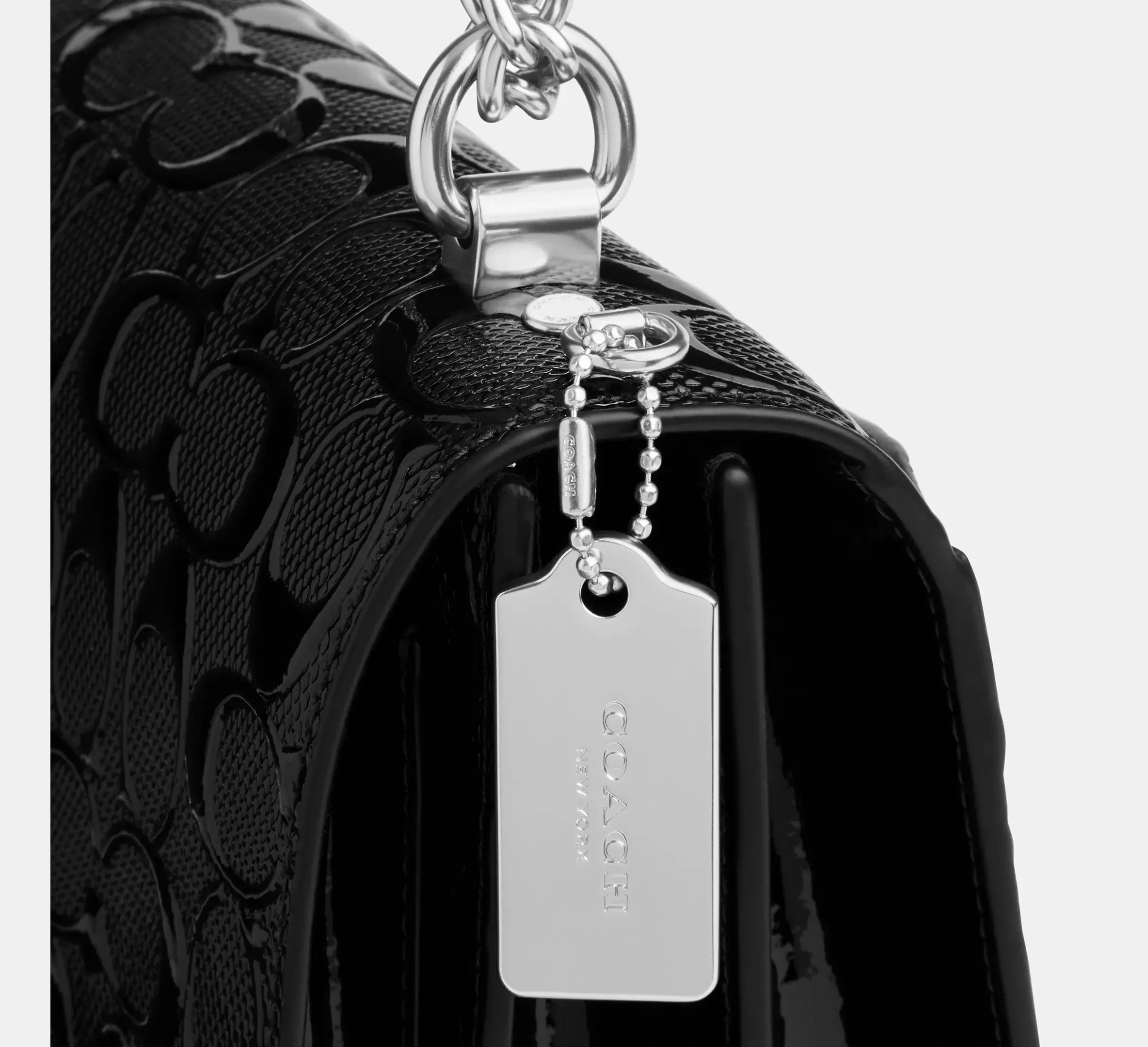 Coach Klare Crossbody Bag In Signature Leather – Silver/Black - Sneaker Türkiye