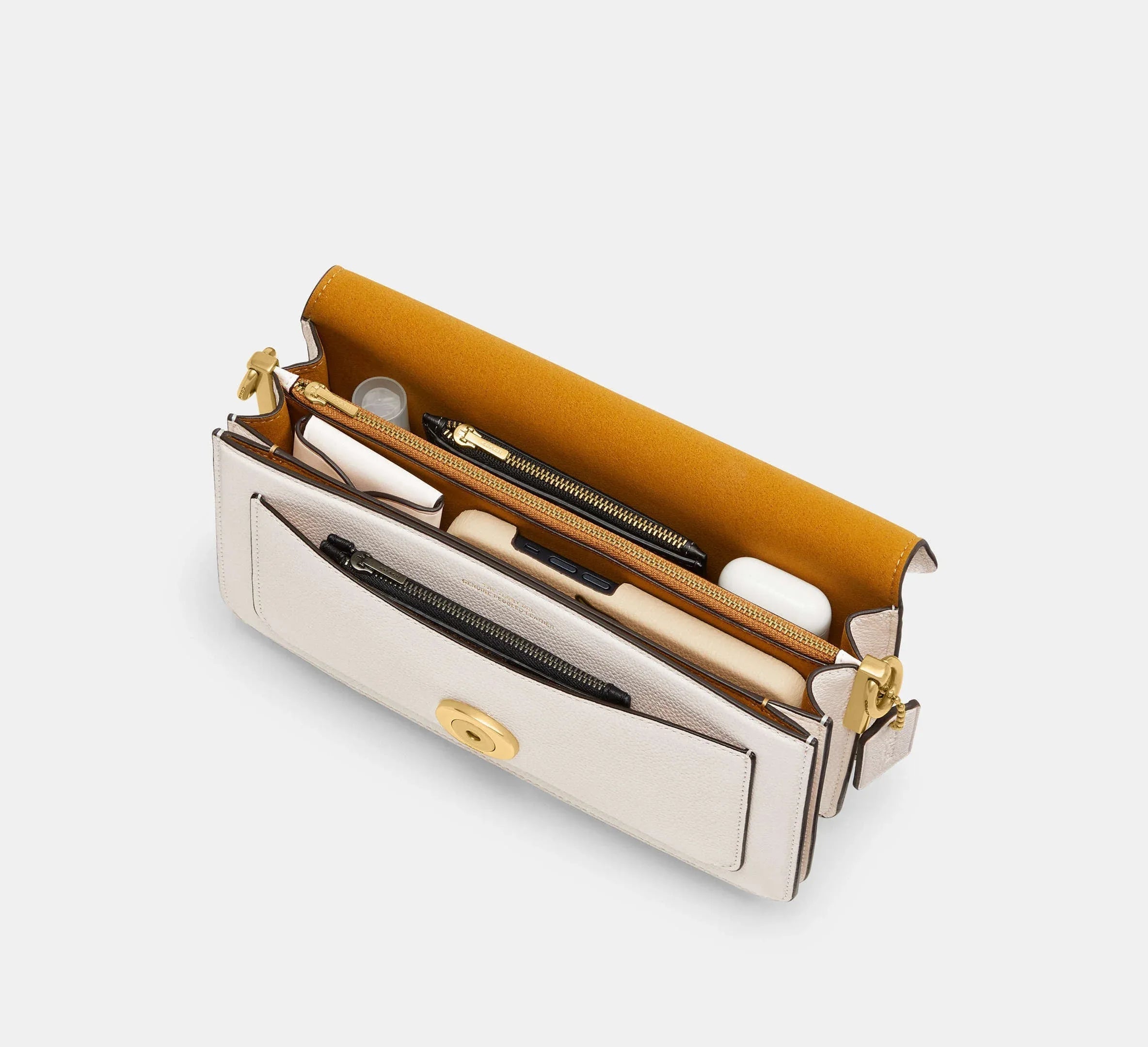 Coach Tabby Shoulder Bag 26 – Brass/Chalk - Sneaker Türkiye