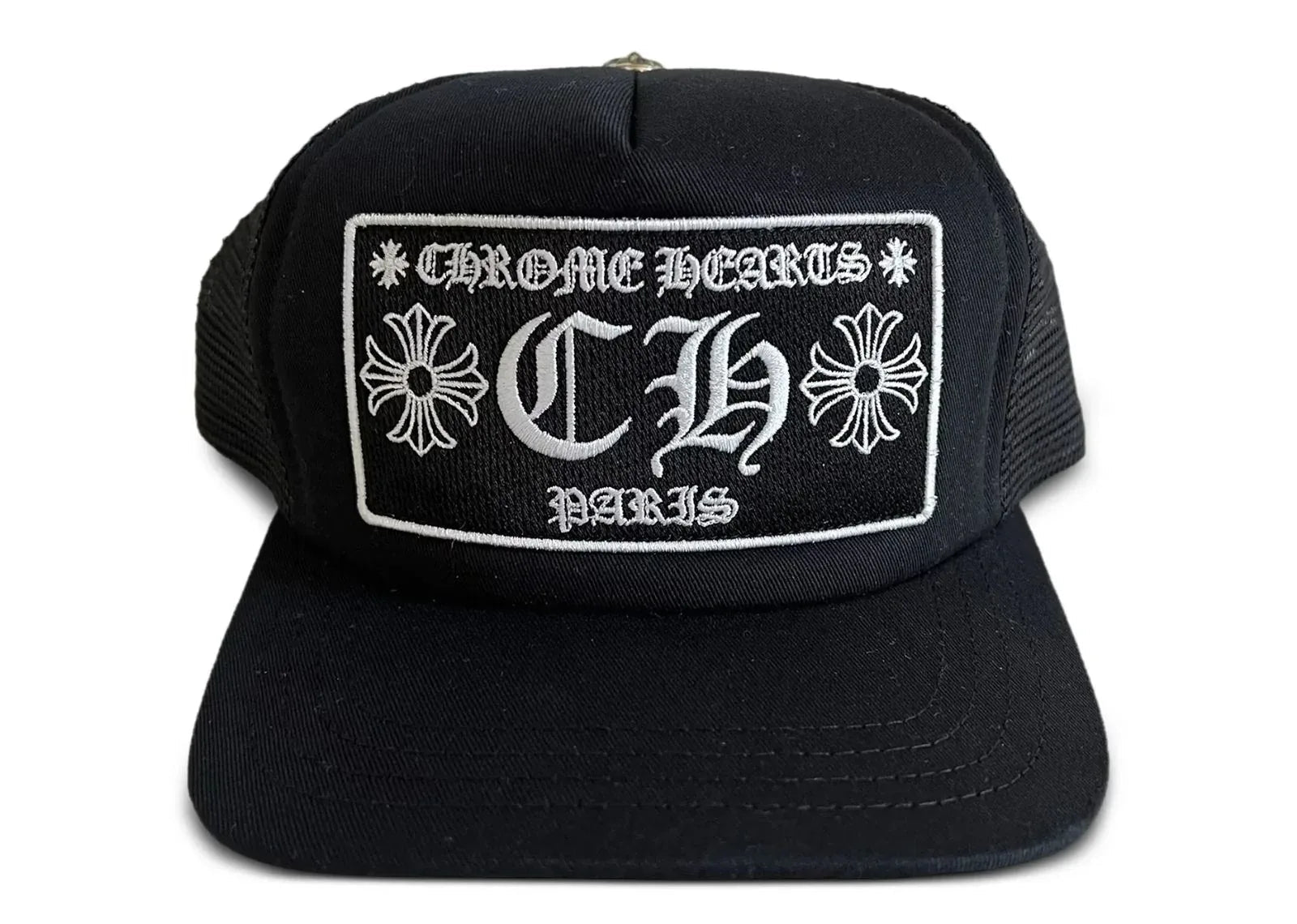 Chrome Hearts CH Paris Trucker Hat Black - Sneaker Türkiye