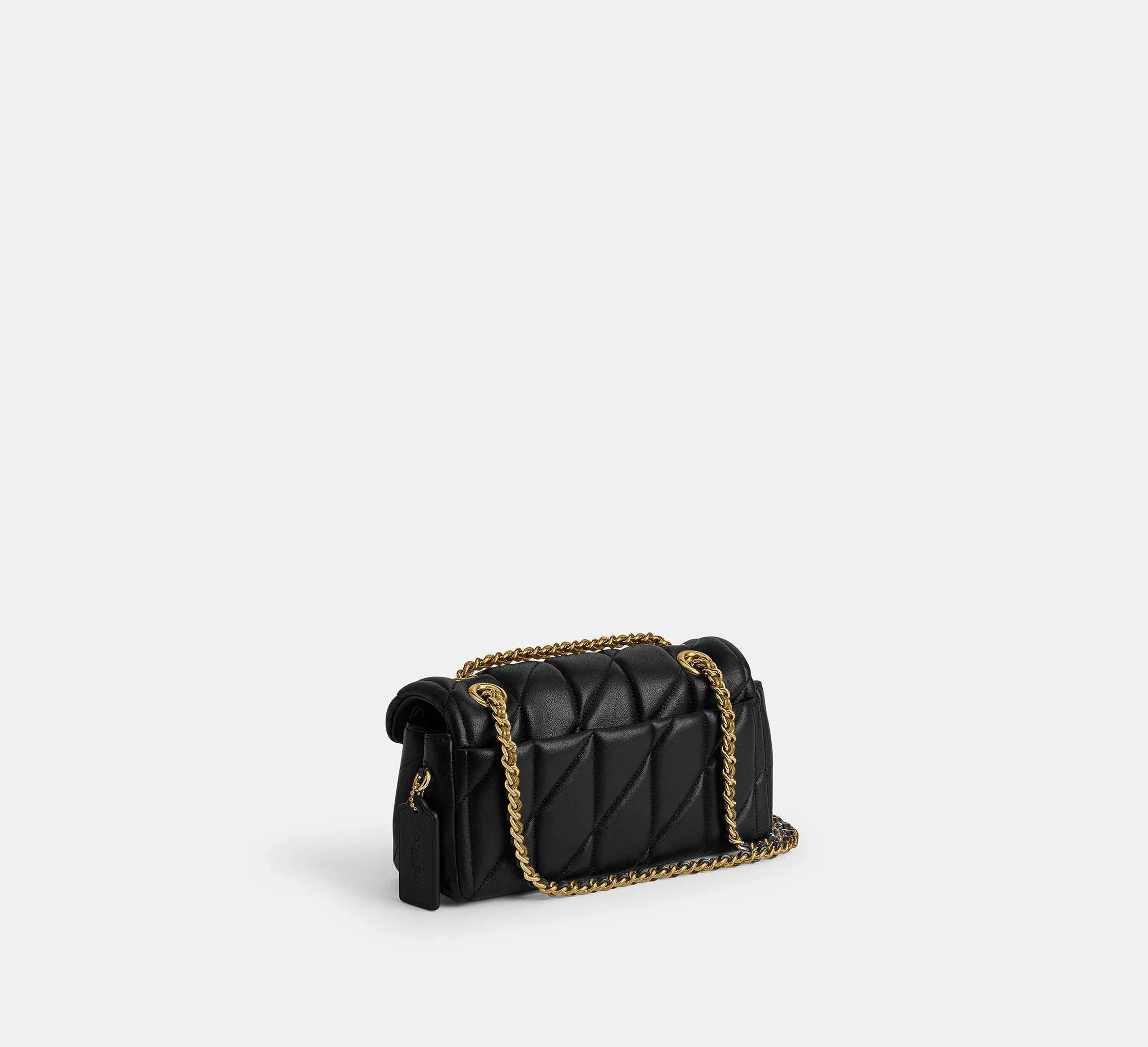 Coach Tabby Shoulder Bag 20 With Pillow Quilting – Brass/Black - Sneaker Türkiye
