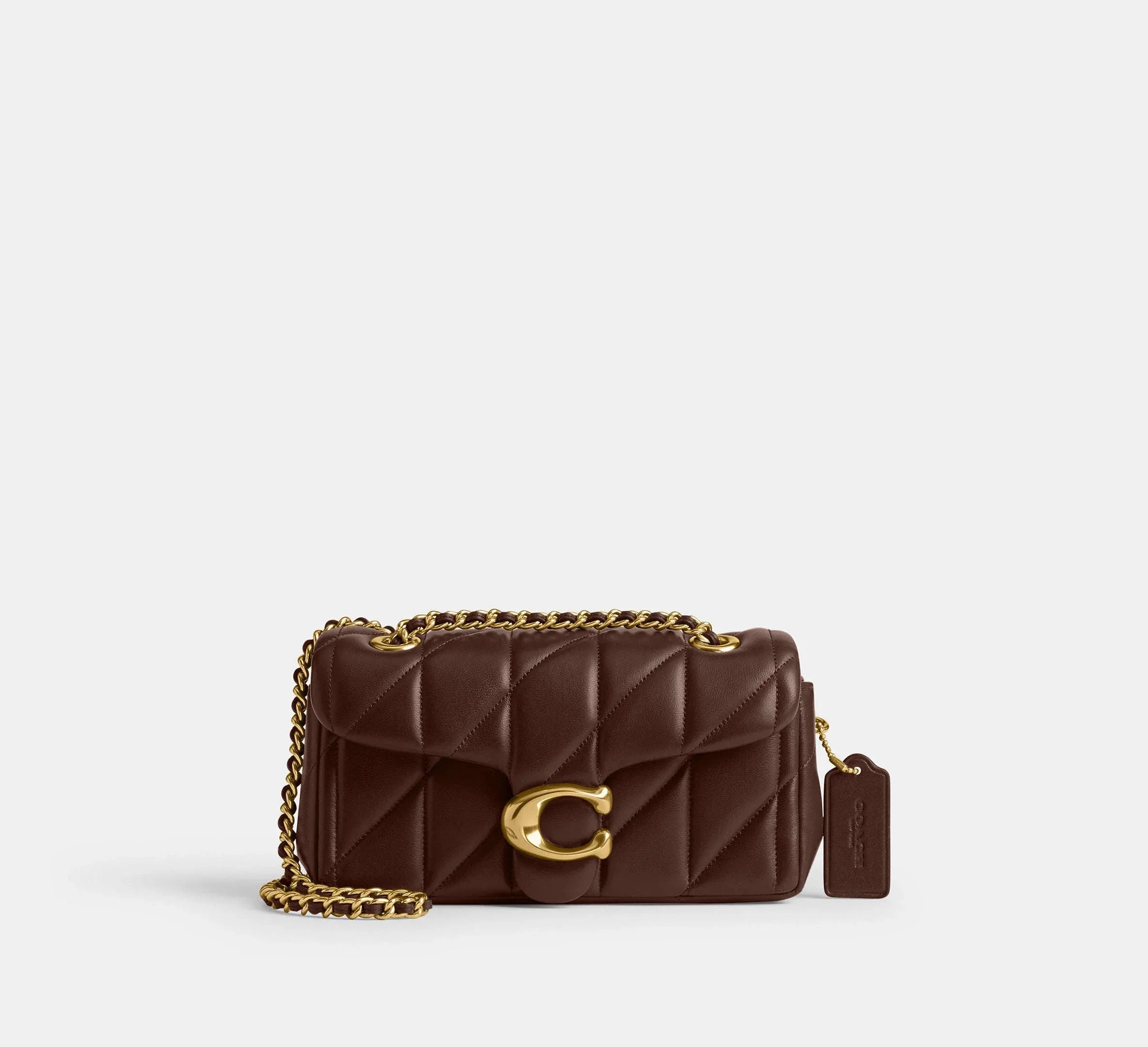Coach Tabby Shoulder Bag 20 With Pillow Quilting – Brass/Maple - Sneaker Türkiye