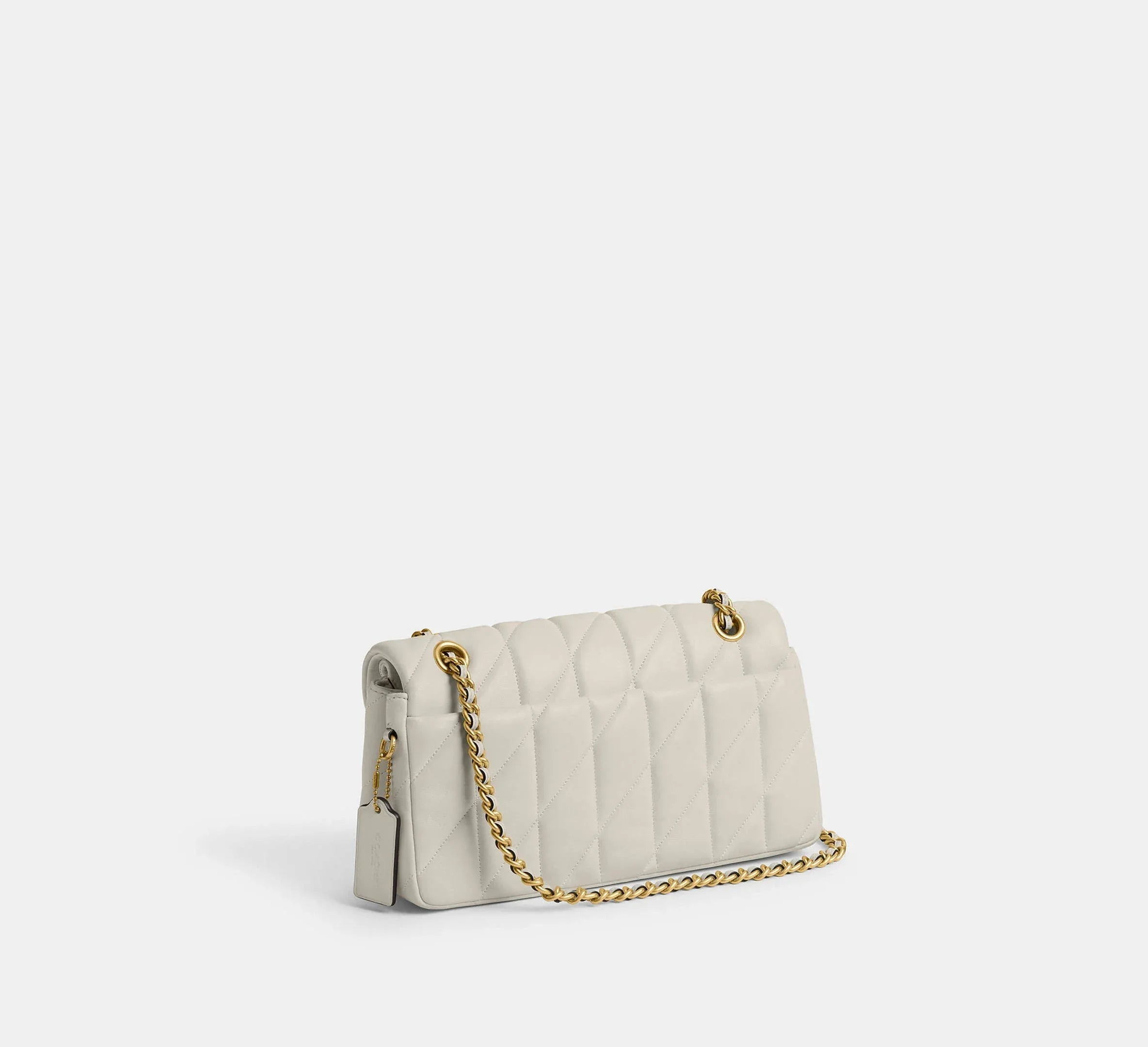 Coach Tabby Shoulder Bag 26 With Quilting – Brass/Chalk - Sneaker Türkiye