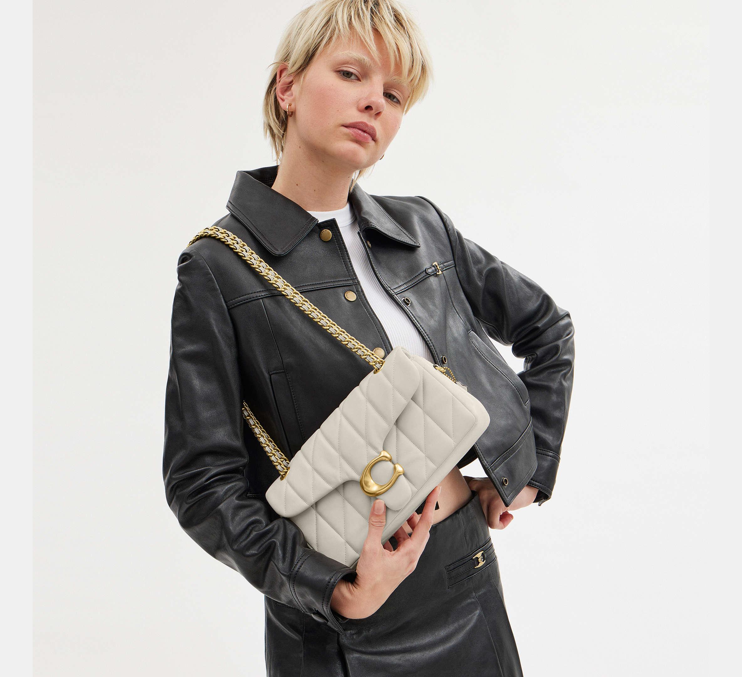 Coach Tabby Shoulder Bag 26 With Quilting – Brass/Chalk - Sneaker Türkiye