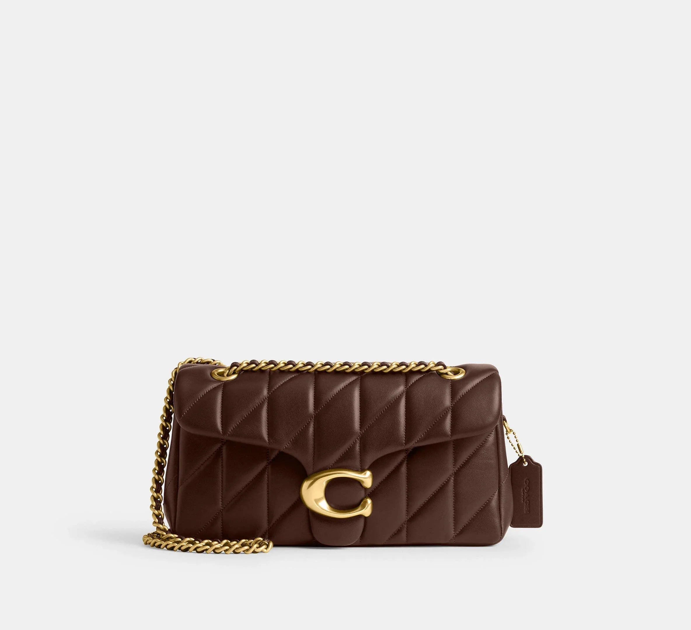 Coach Tabby Shoulder Bag 26 With Quilting Brass/Maple - Sneaker Türkiye