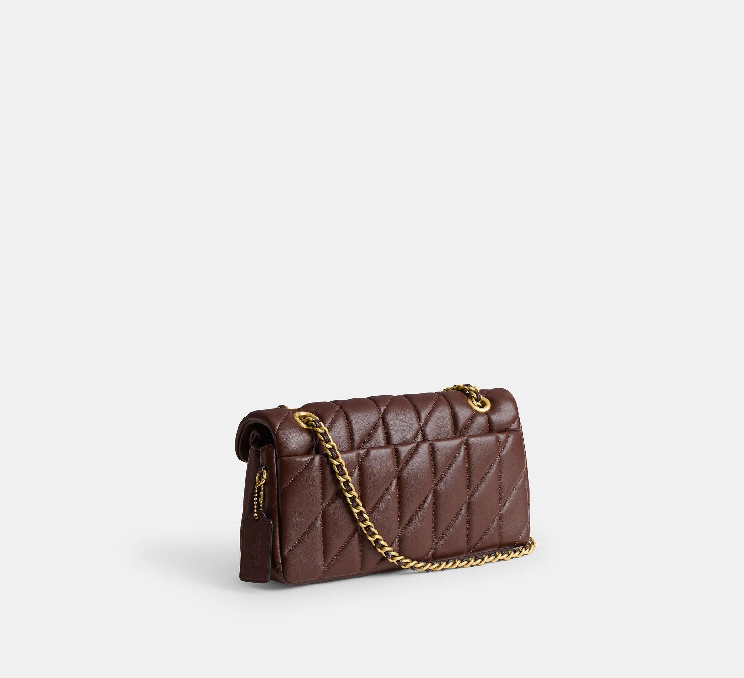 Coach Tabby Shoulder Bag 26 With Quilting Brass/Maple - Sneaker Türkiye
