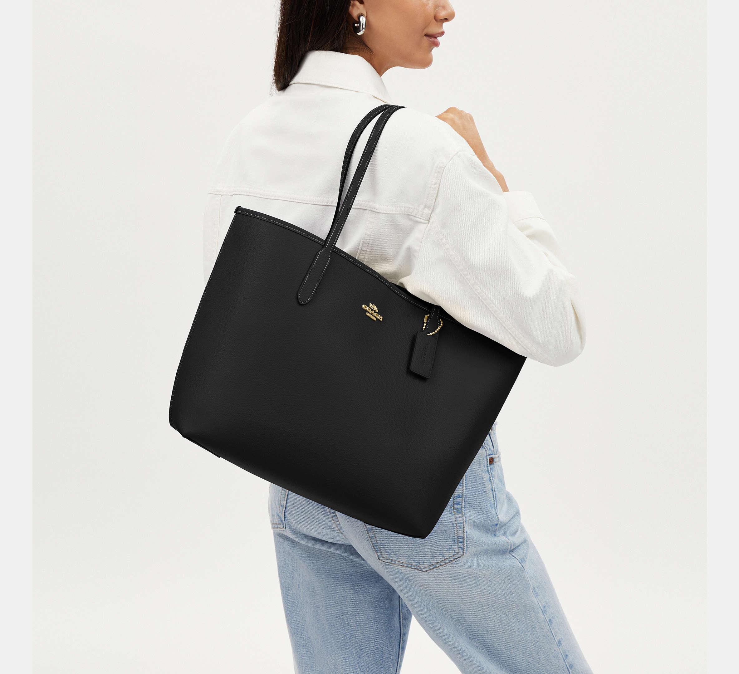 Coach City Tote Bag – Gold/Black - Sneaker Türkiye