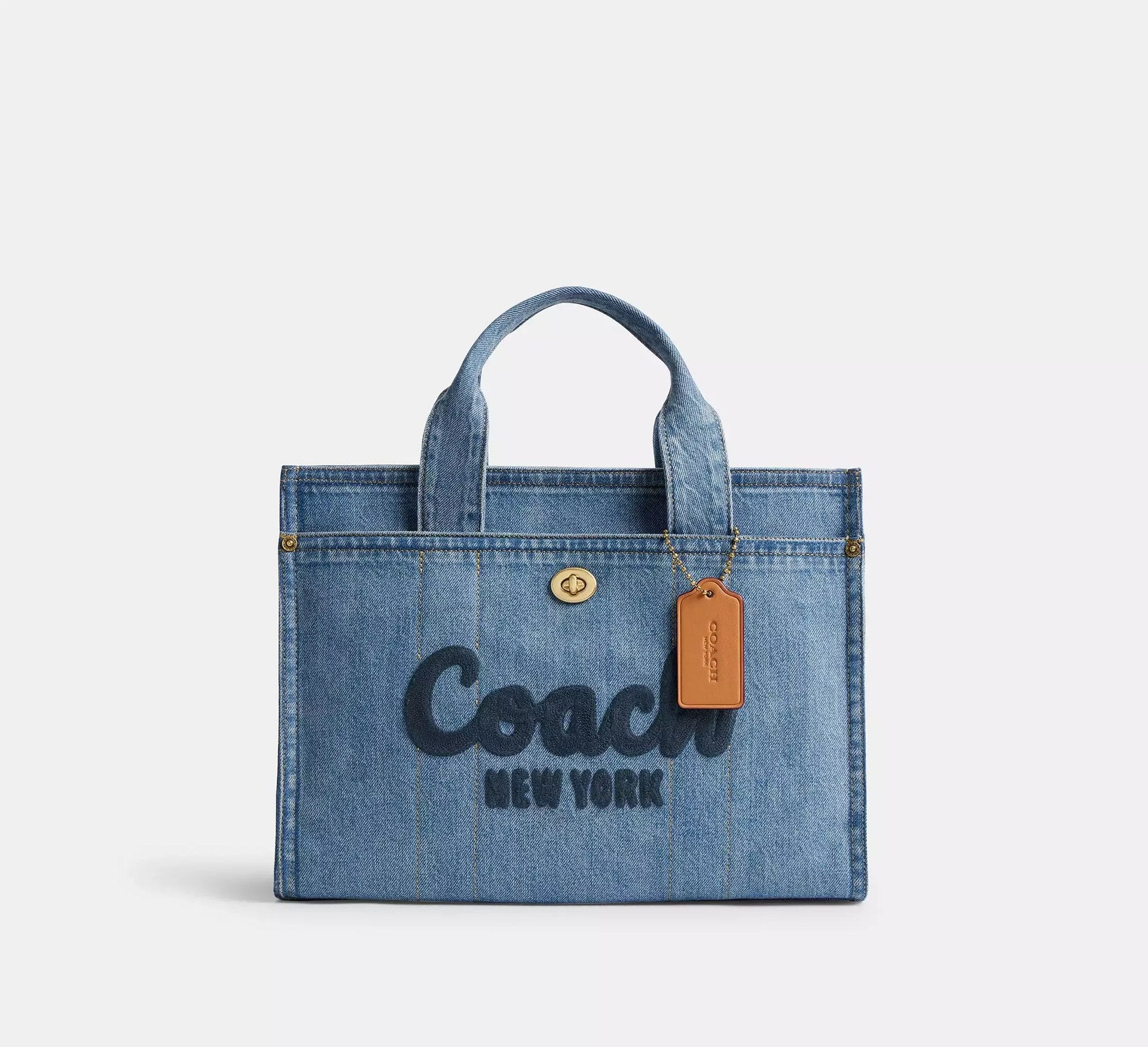 Coach Cargo Tote Bag – Brass/Indigo - Sneaker Türkiye