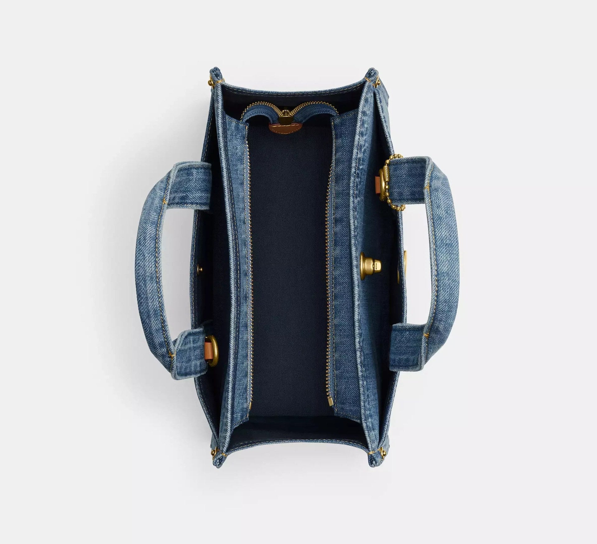 Coach Cargo Tote Bag 26 – Brass/Indigo - Sneaker Türkiye