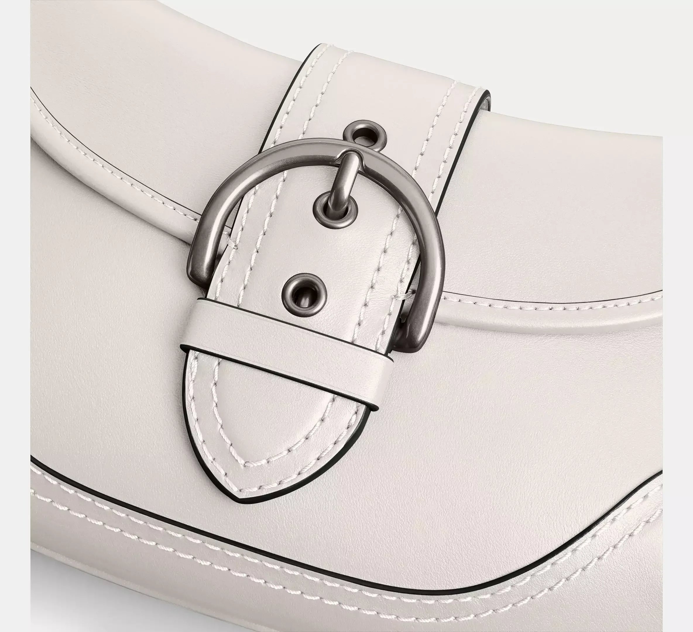 Coach Soho Flap Bag In Regenerative Leather SEZON – Silver/Chalk - Sneaker Türkiye