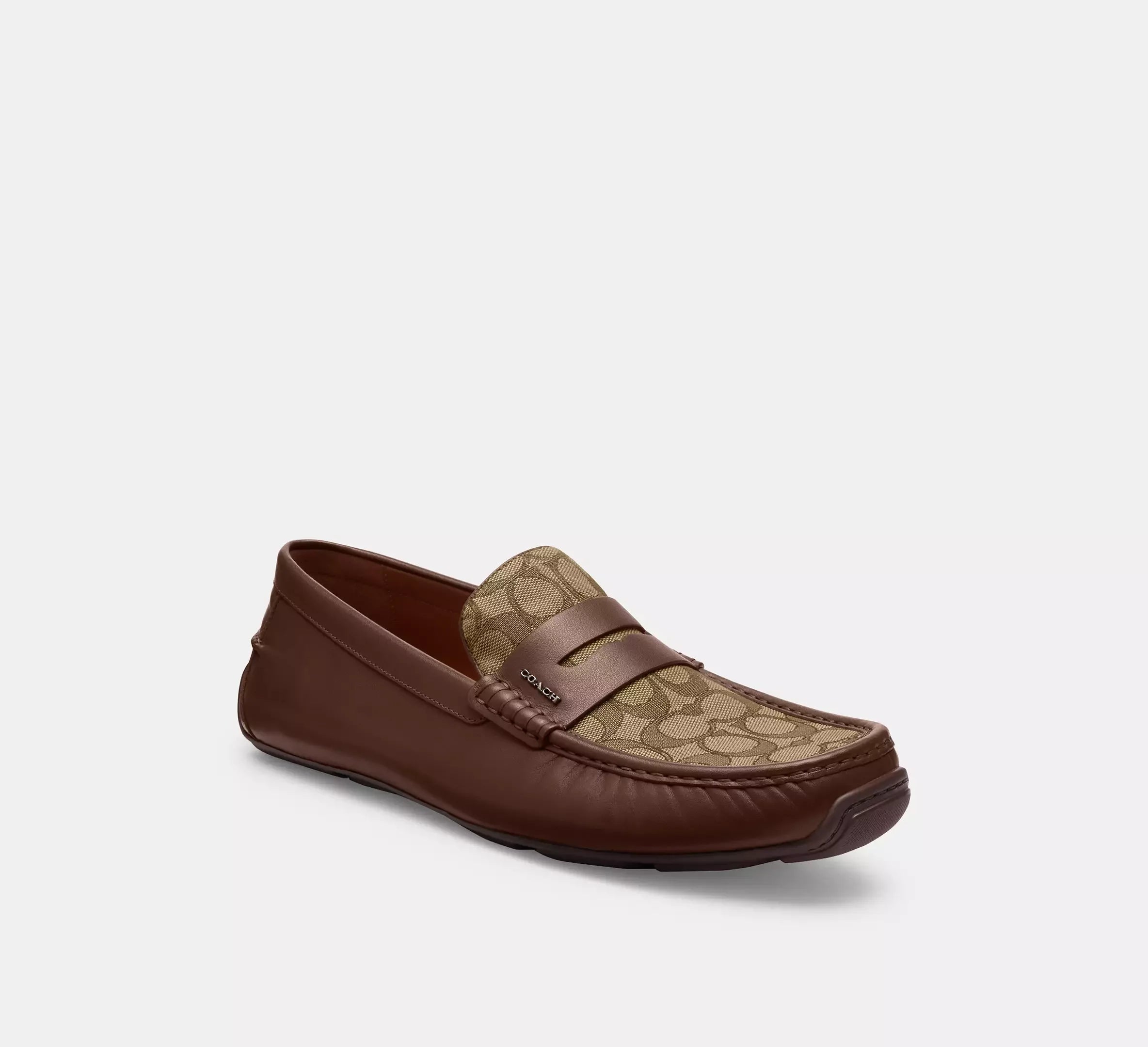 Coach Men’s Liam Driver In Signature Jacquard – Dark Saddle - Sneaker Türkiye