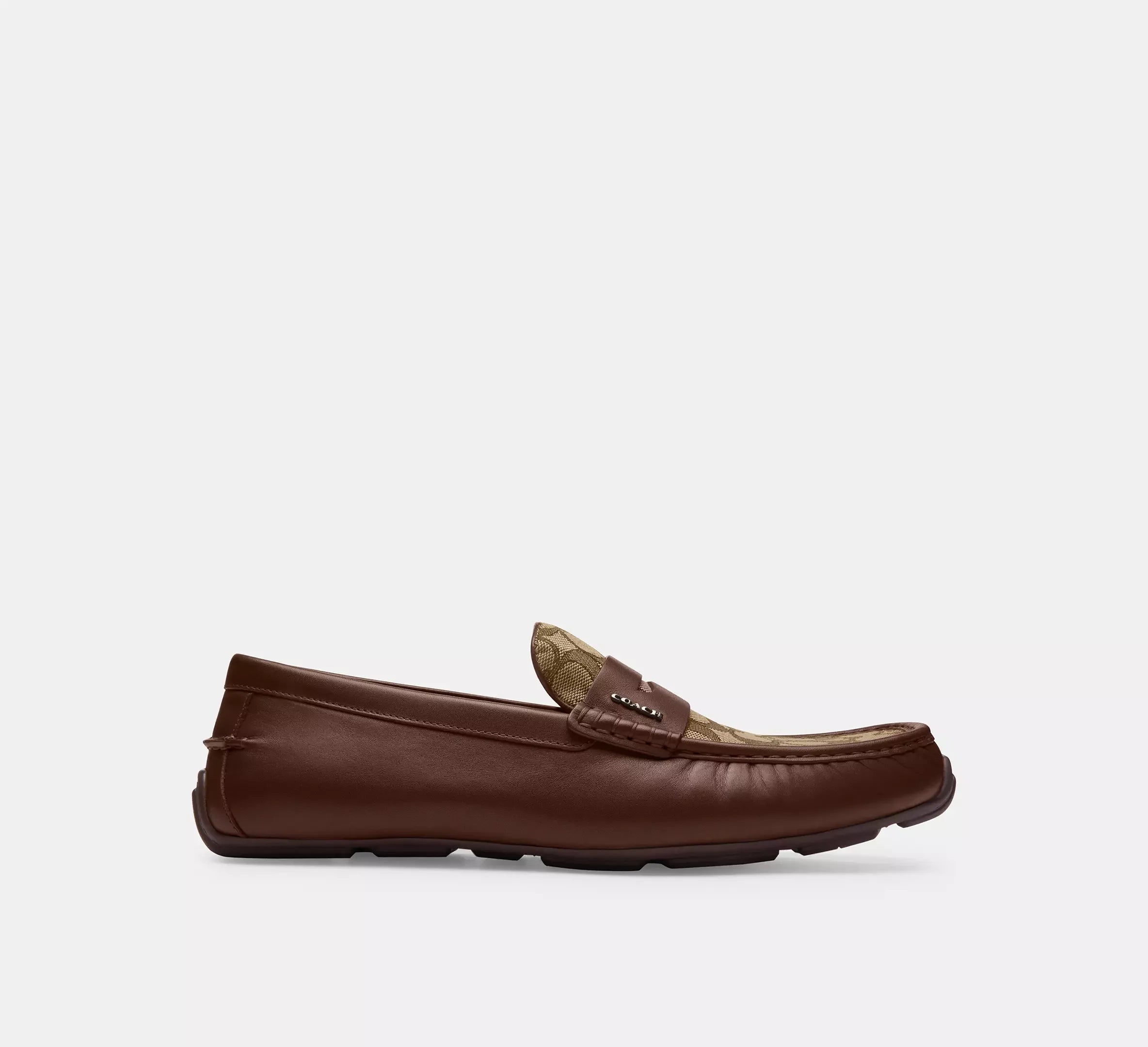 Coach Men’s Liam Driver In Signature Jacquard – Dark Saddle - Sneaker Türkiye