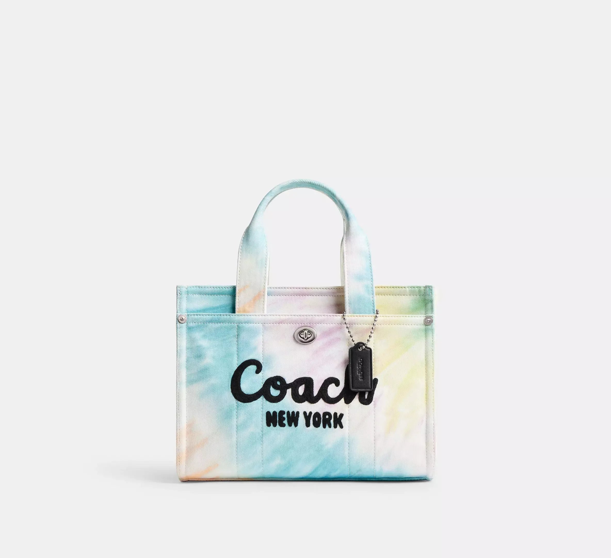 Coach Cargo Tote Bag 26 With Rainbow Tie-Dye Print – Silver/Multi - Sneaker Türkiye