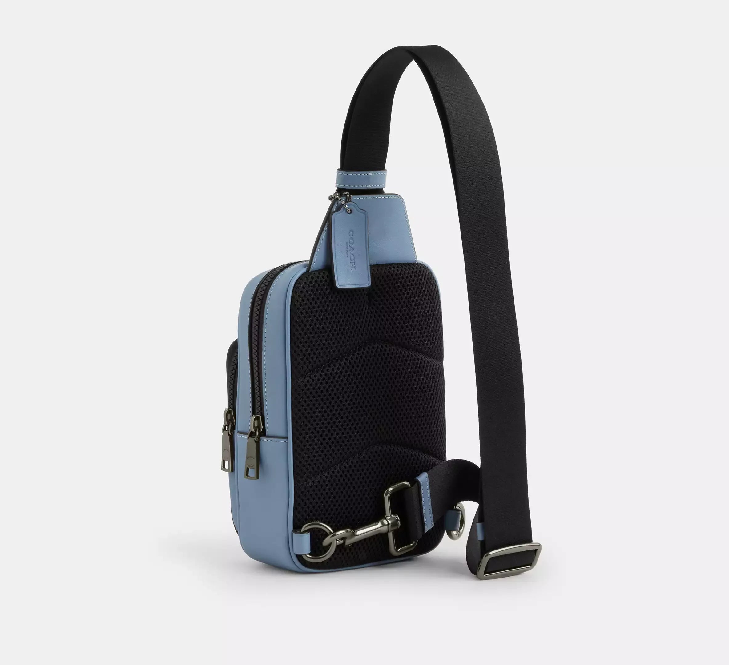 Coach Racer Sling Pack – Gunmetal/Pale Lapis - Sneaker Türkiye