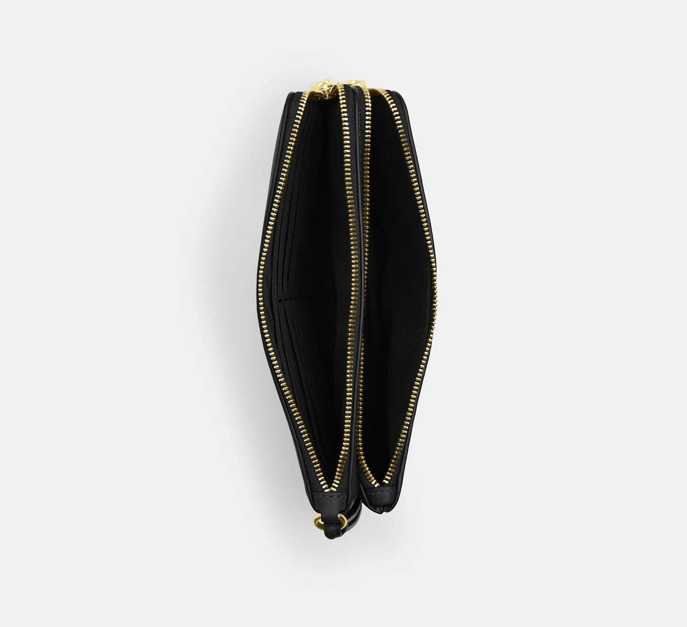 Coach Double Zip Wallet – Gold/Black - Sneaker Türkiye