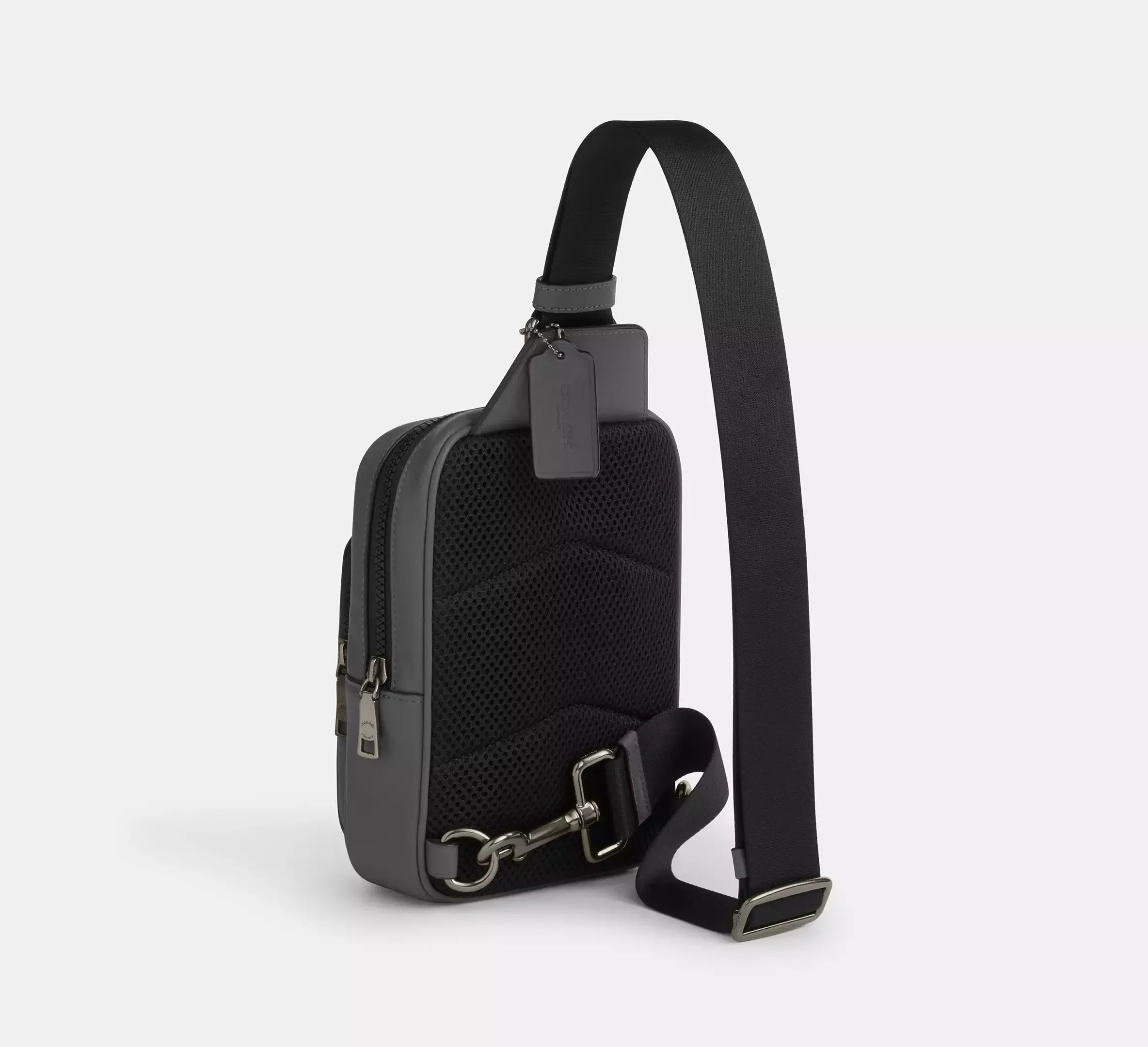 Coach Racer Sling Pack In Signature – Gunmetal/Grey/Charcoal - Sneaker Türkiye