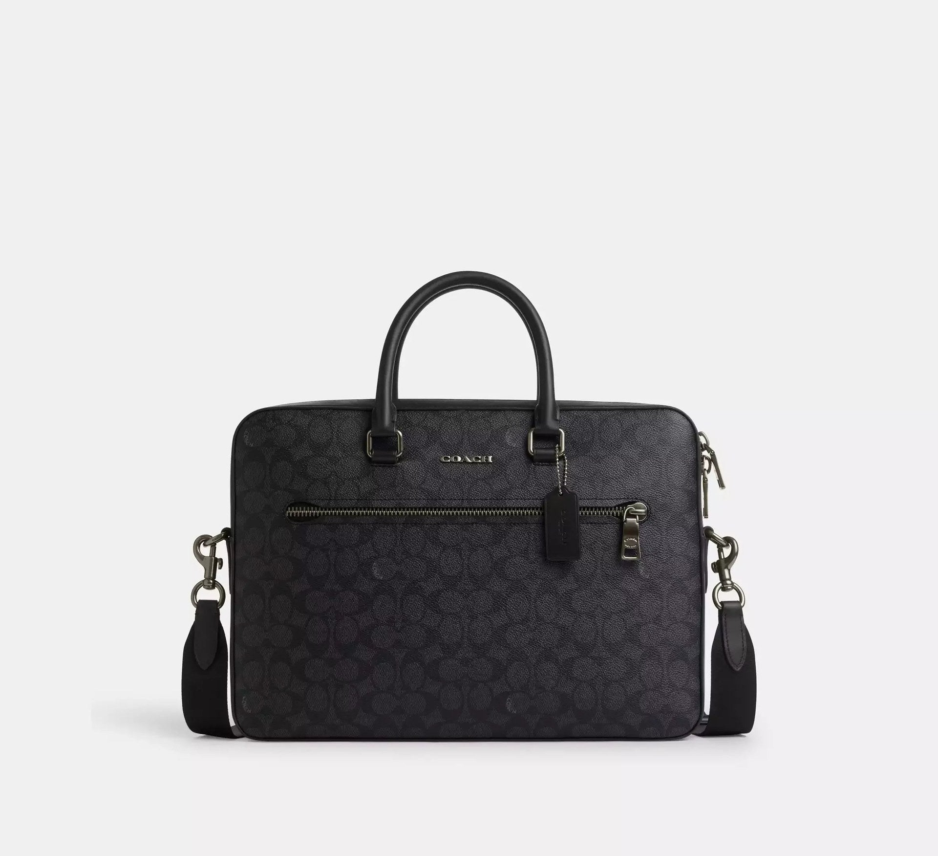 Coach Ethan Slim Brief In Signature – Gunmetal/Charcoal/Black - Sneaker Türkiye